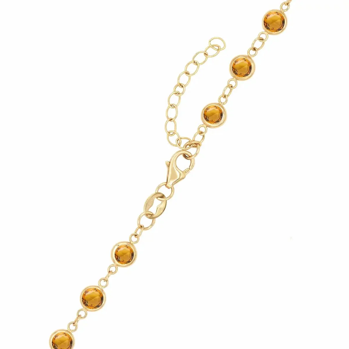 Newport Citrine Necklace in 14k Gold (November) - Image 5