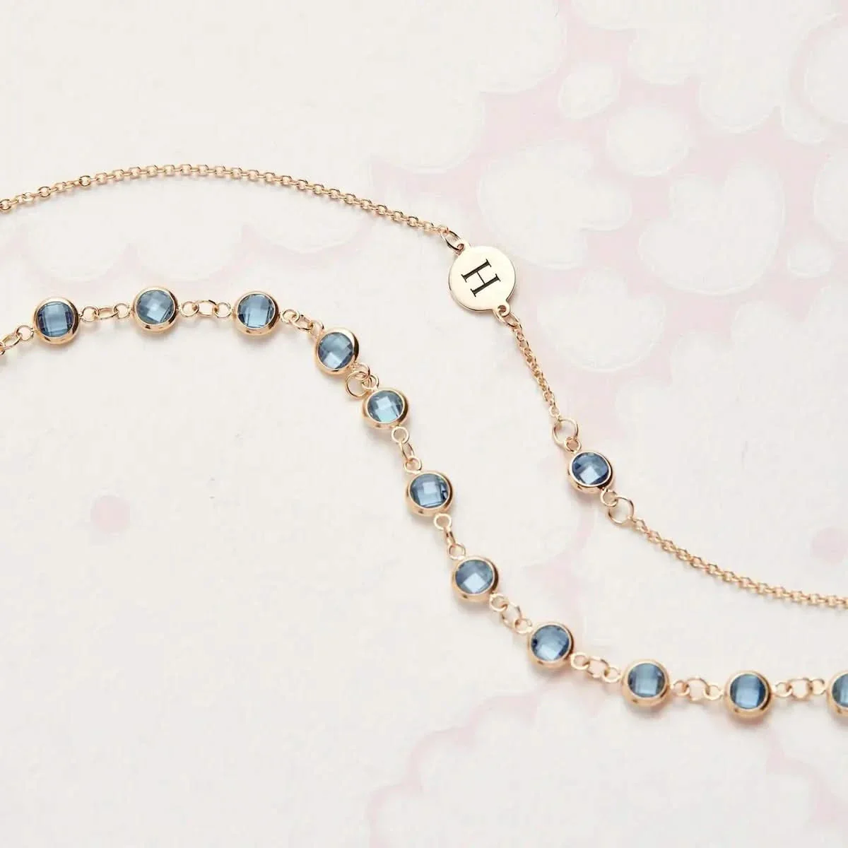 Newport Nantucket Blue Topaz Bracelet in 14k Gold (December) - Image 9