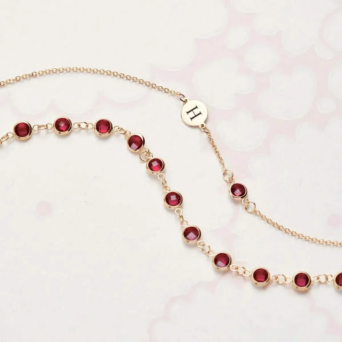 Newport Ruby Bracelet in 14k Gold (July) - Image 9