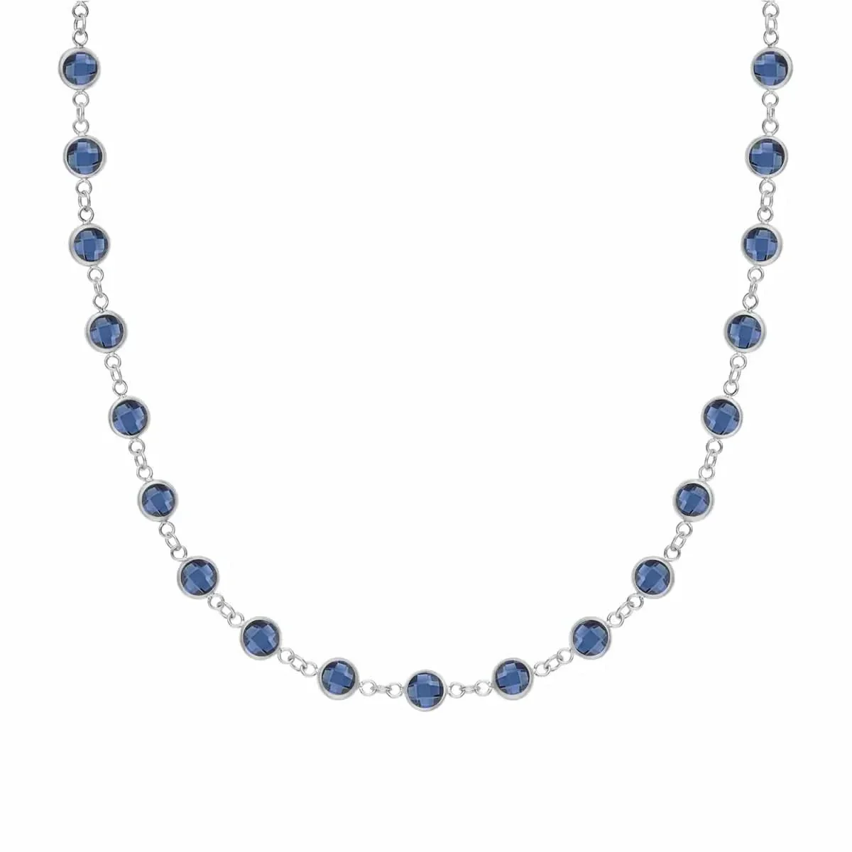 Newport Sapphire Necklace in 14k Gold (September) - Image 7