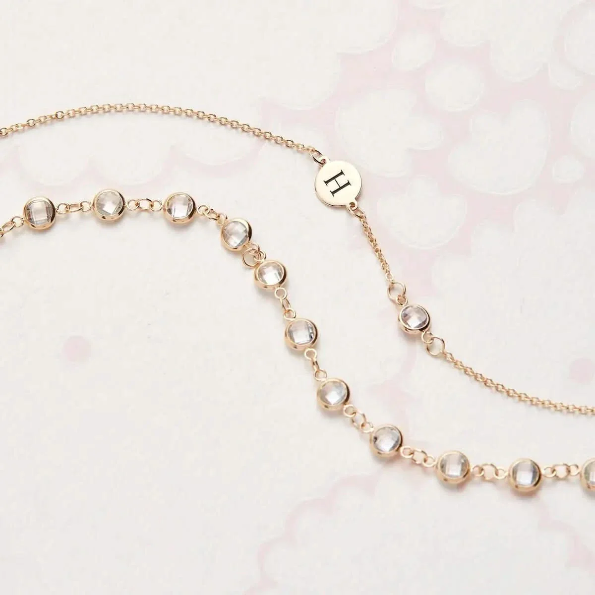 Newport White Topaz Bracelet in 14k Gold (April) - Image 8