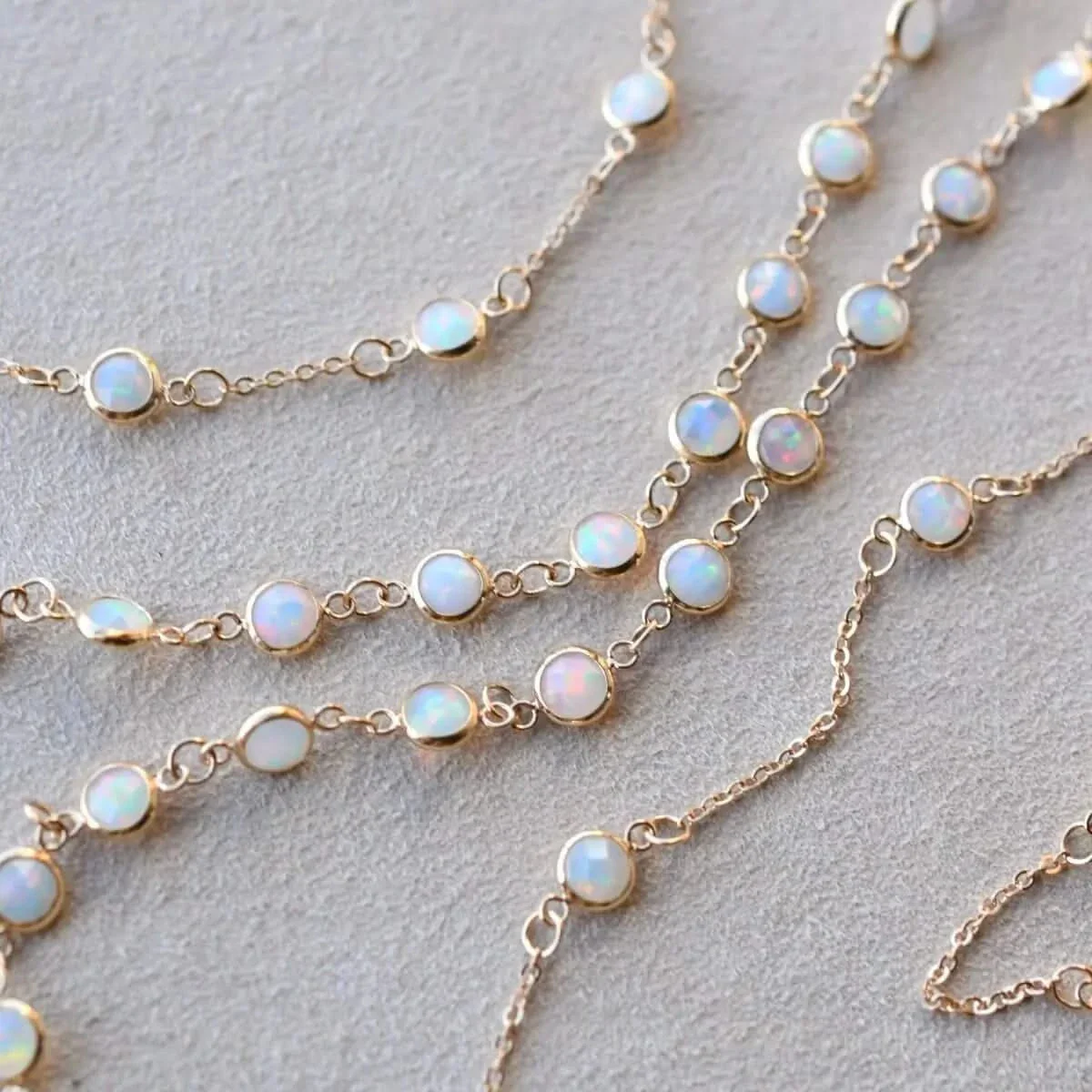 Newport Opal Bracelet in 14k Gold (October) - Image 12
