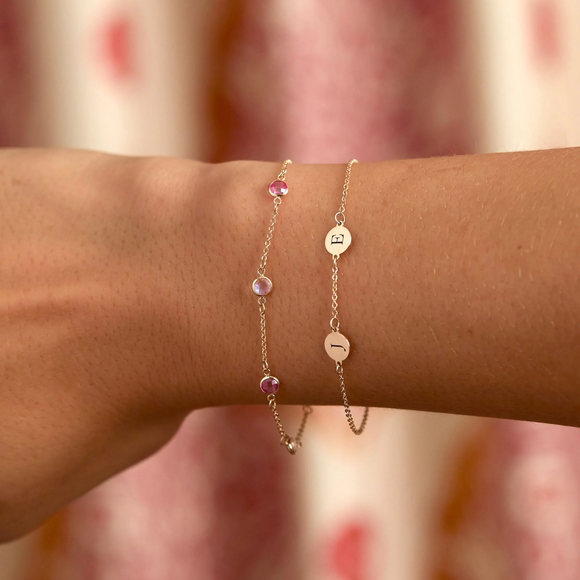 2 Letter Bracelet in 14k Gold - Image 3