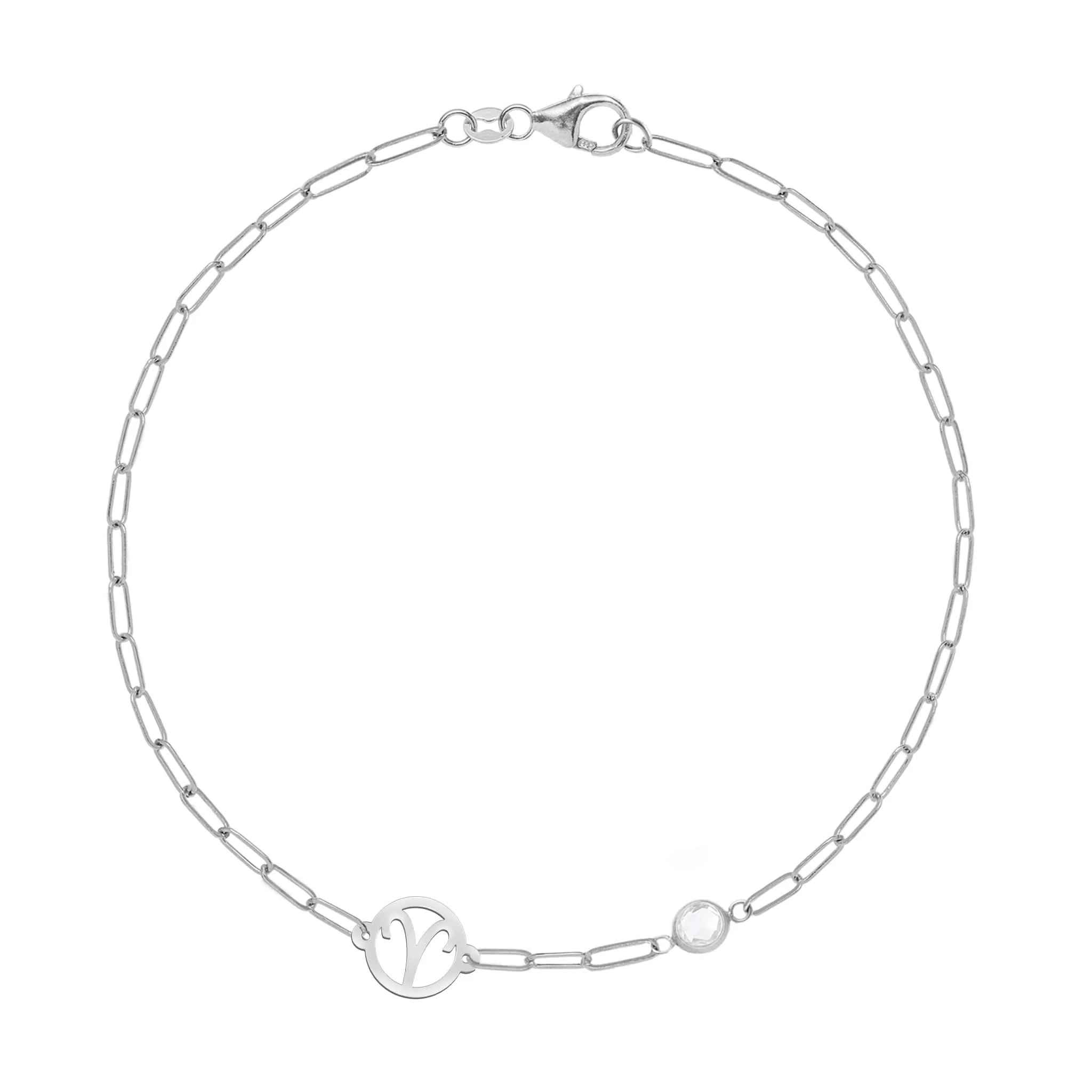 Aries & Birthstone Bracelet on Adelaide Mini in 14k Gold - Image 5
