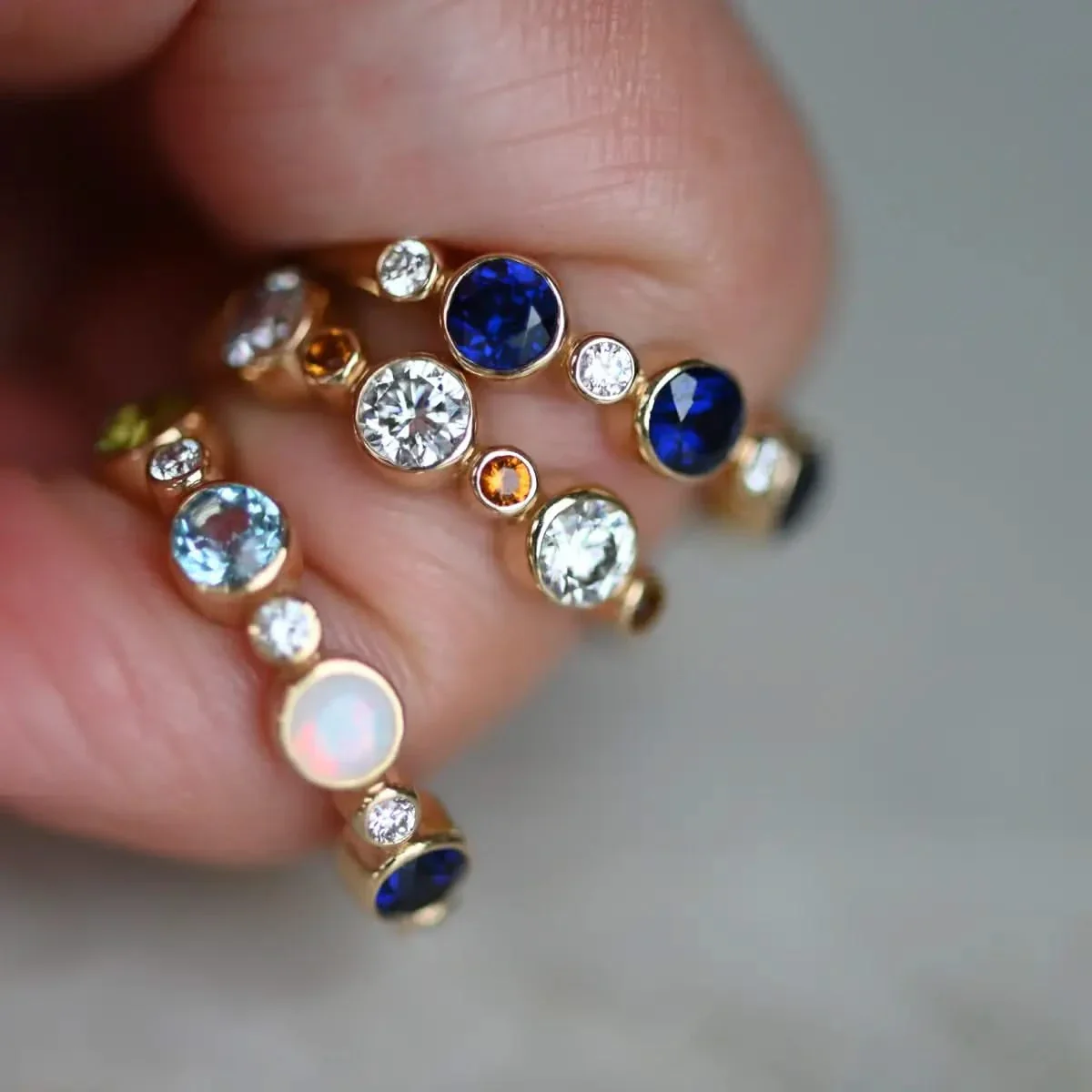 Barrington Birthstone Band Ring in 14k Gold - Image 11