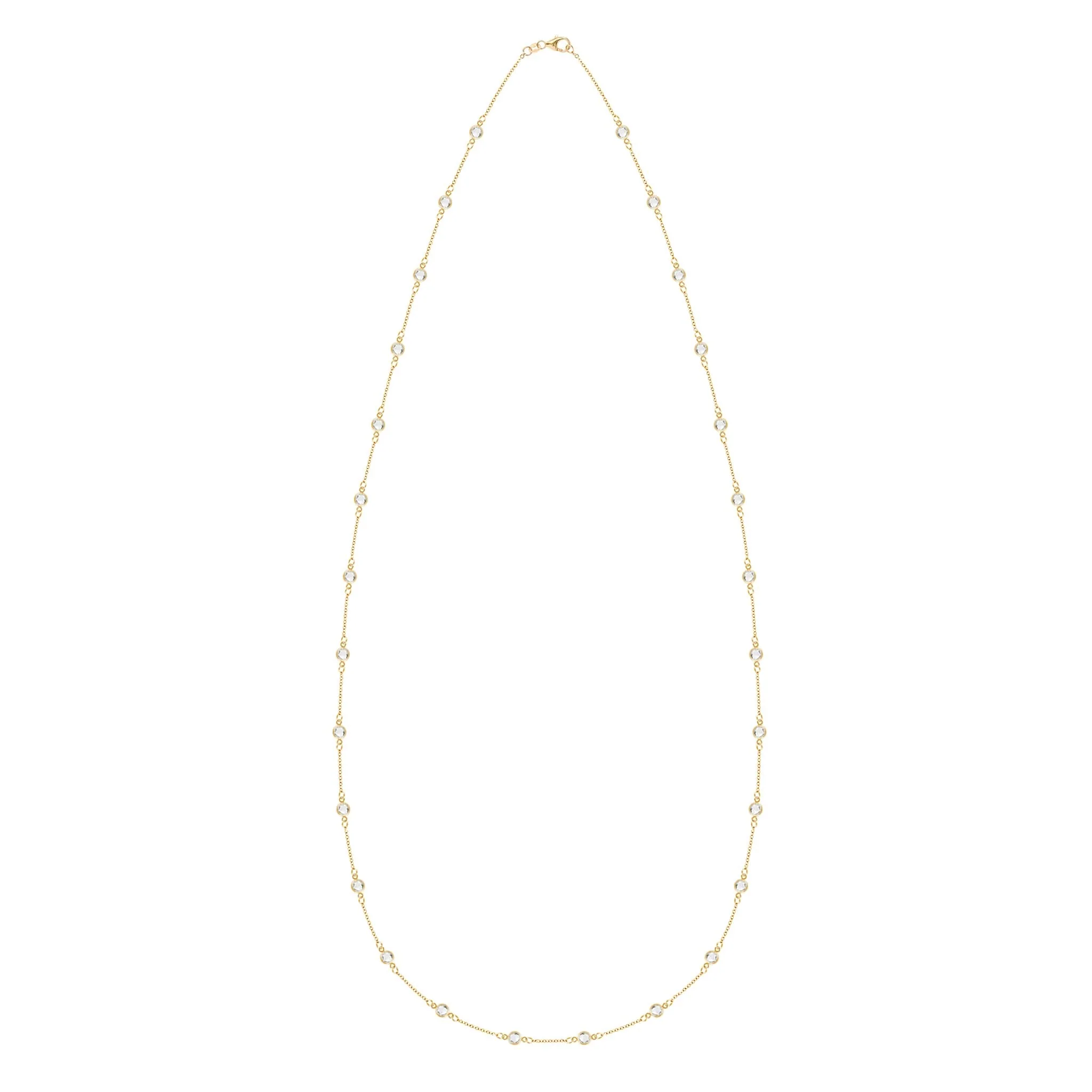 Bayberry Birthstone Long Necklace in 14k Gold - Image 4