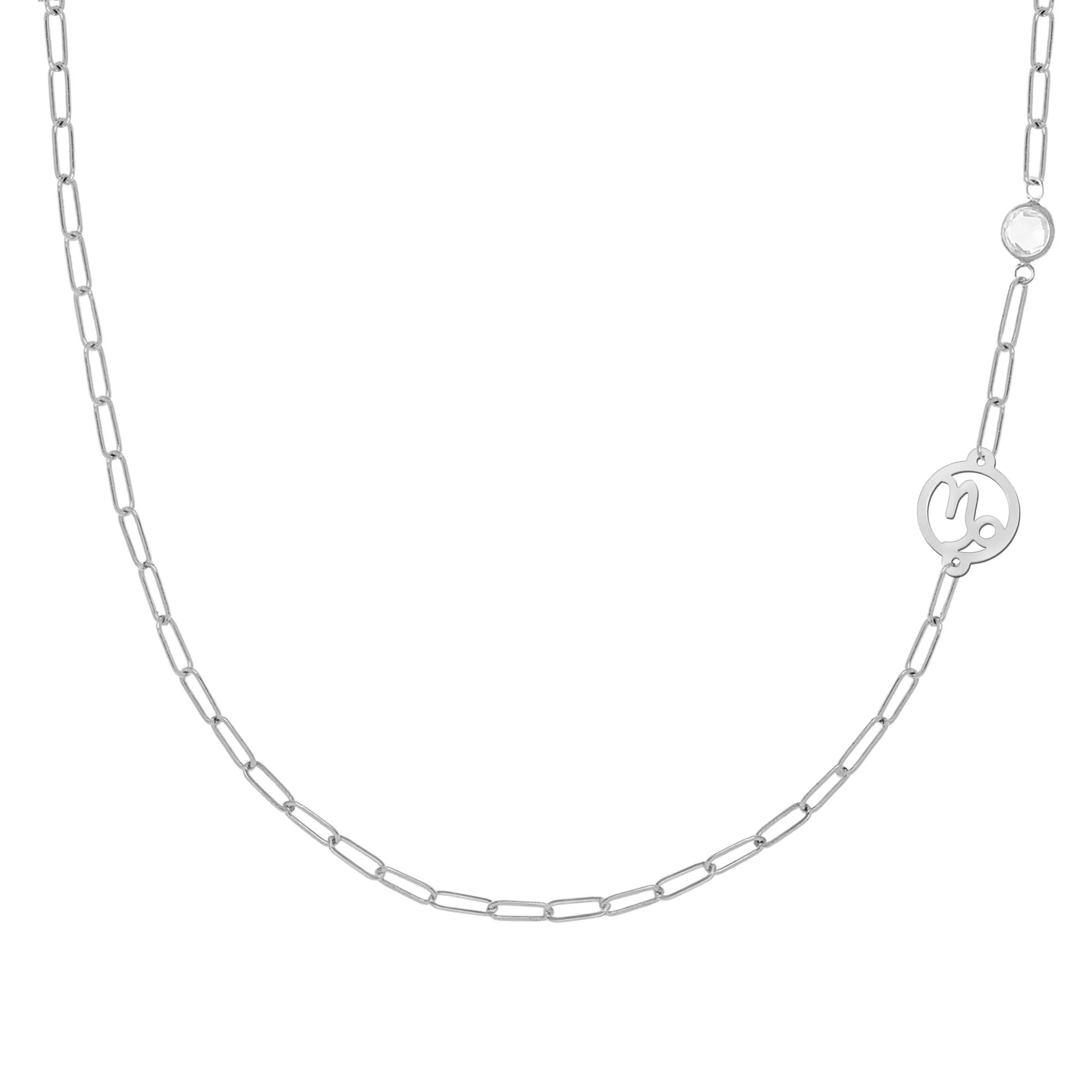 Capricorn & Birthstone Necklace on Adelaide Mini in 14k Gold - Image 5