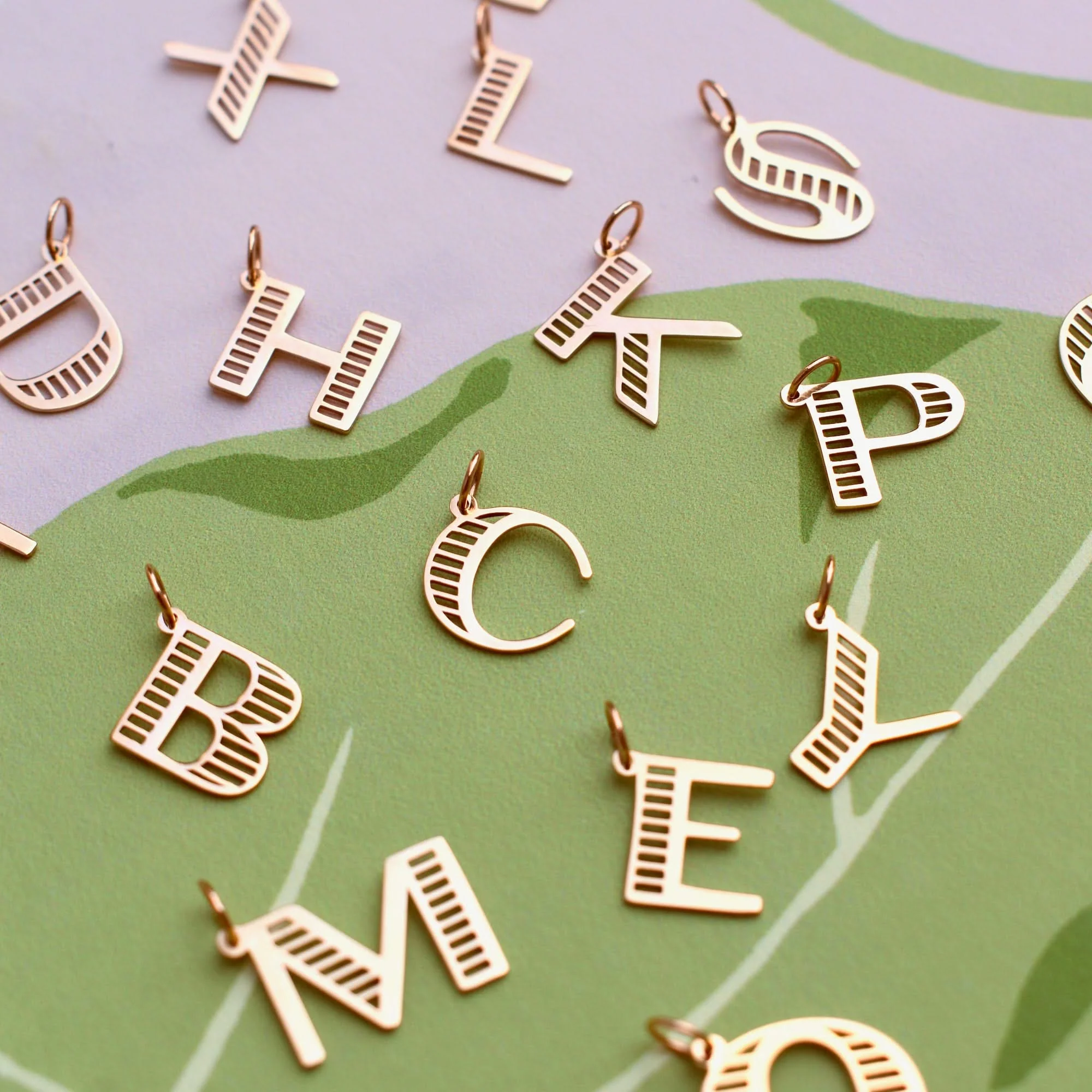Essex Letter Pendant in 14k Gold - Image 3