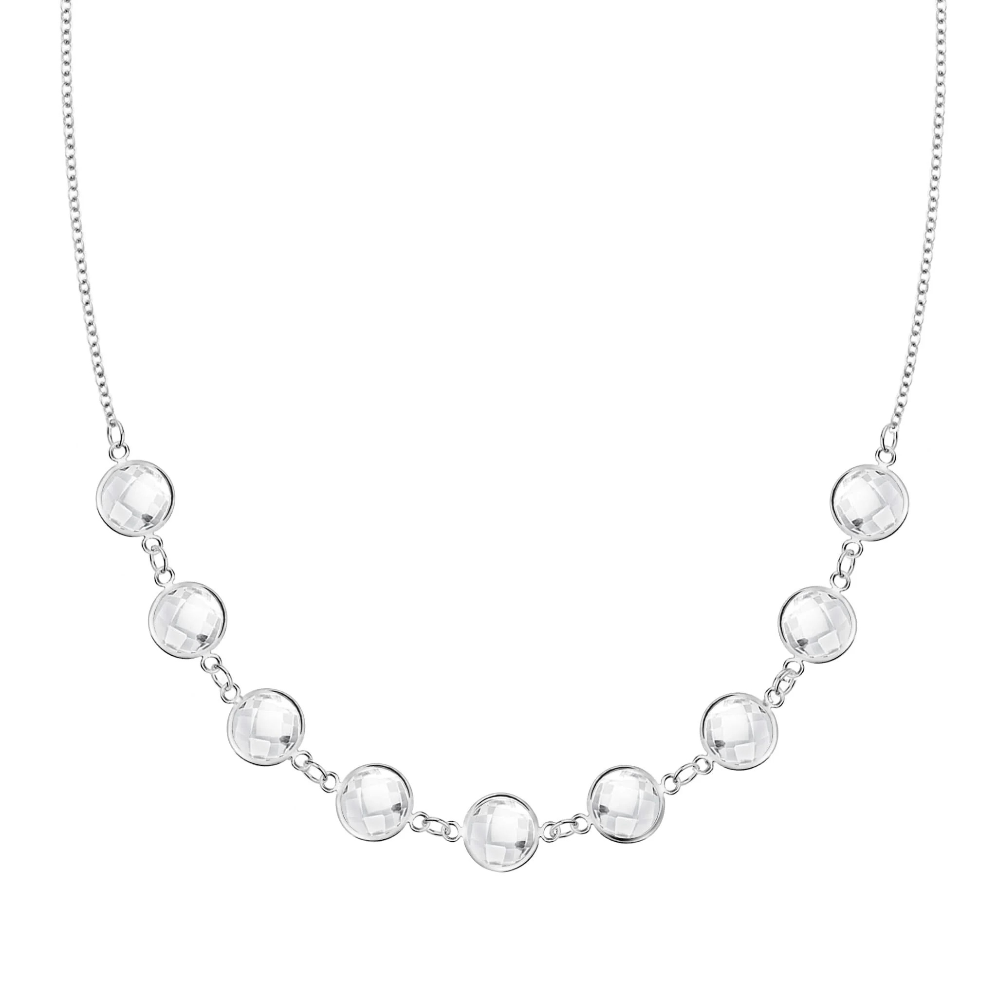 Grand 9 Connected Birthstone Necklace in 14k Gold - Image 5