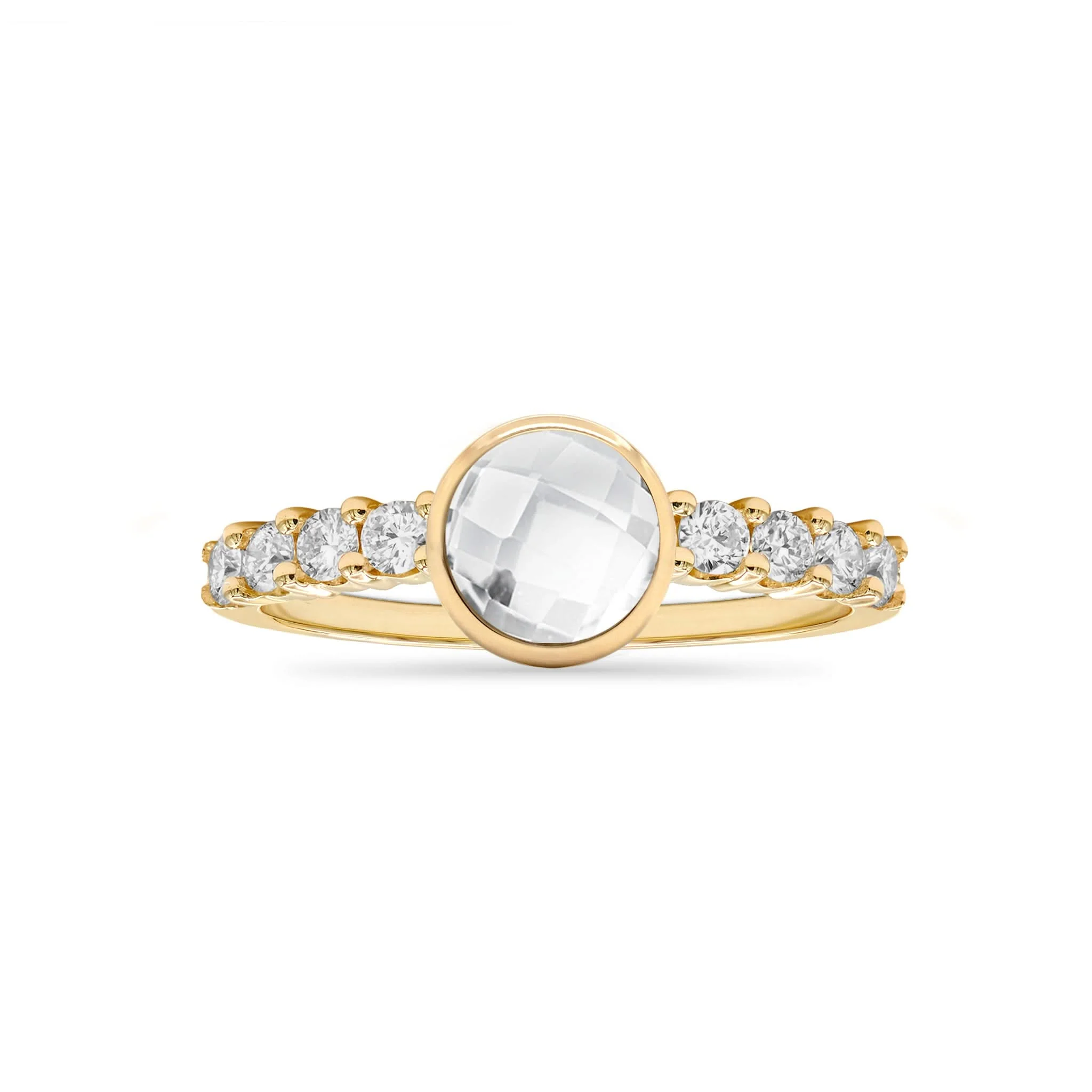 Rosecliff Grand Ring in 14k Gold - Image 5