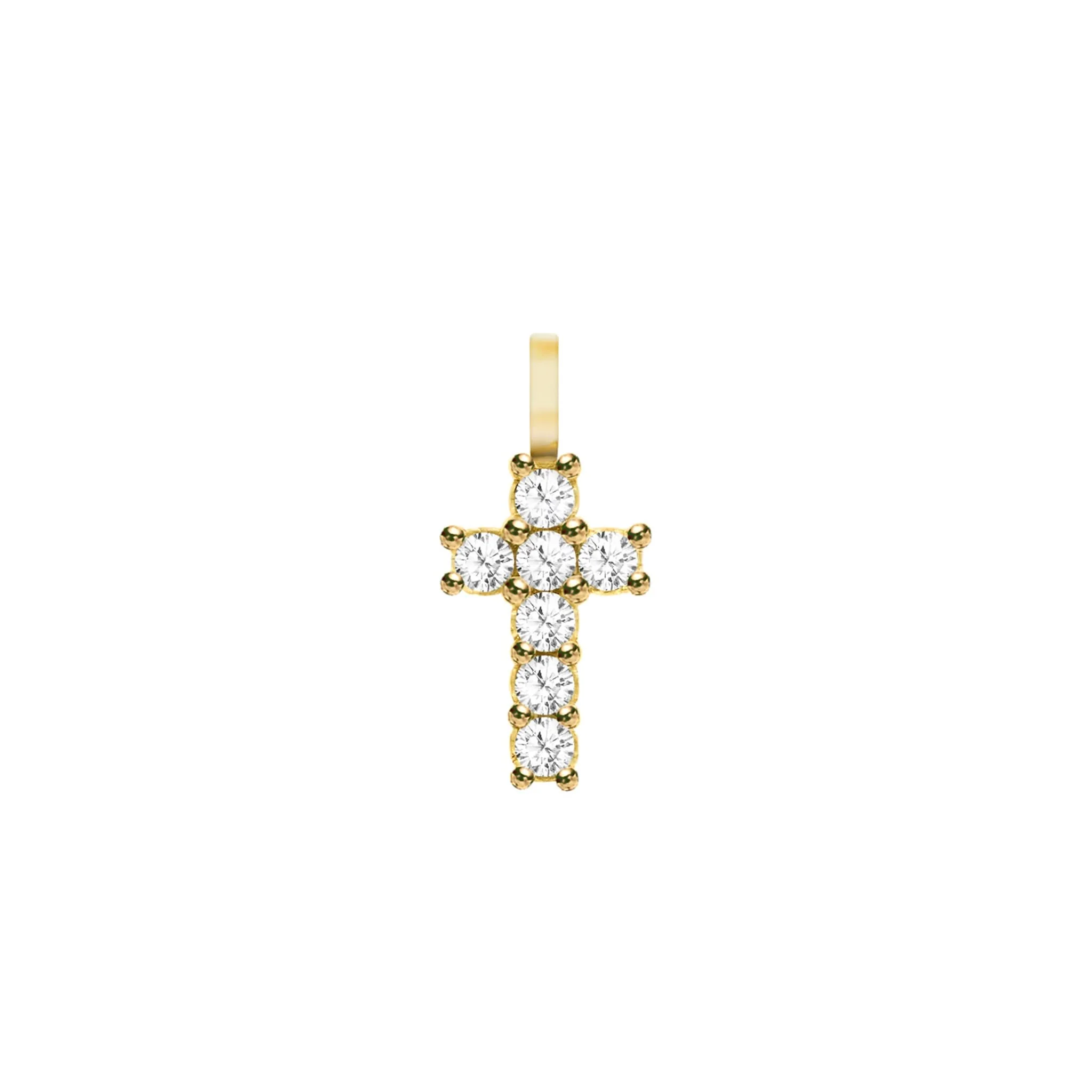 Rosecliff Small Cross Pendant in 14k Gold