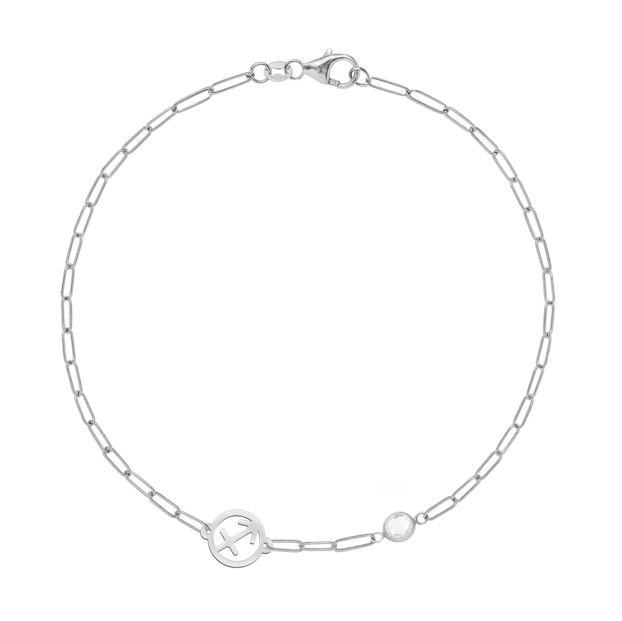 Sagittarius & Birthstone Bracelet on Adelaide Mini in 14k Gold - Image 5