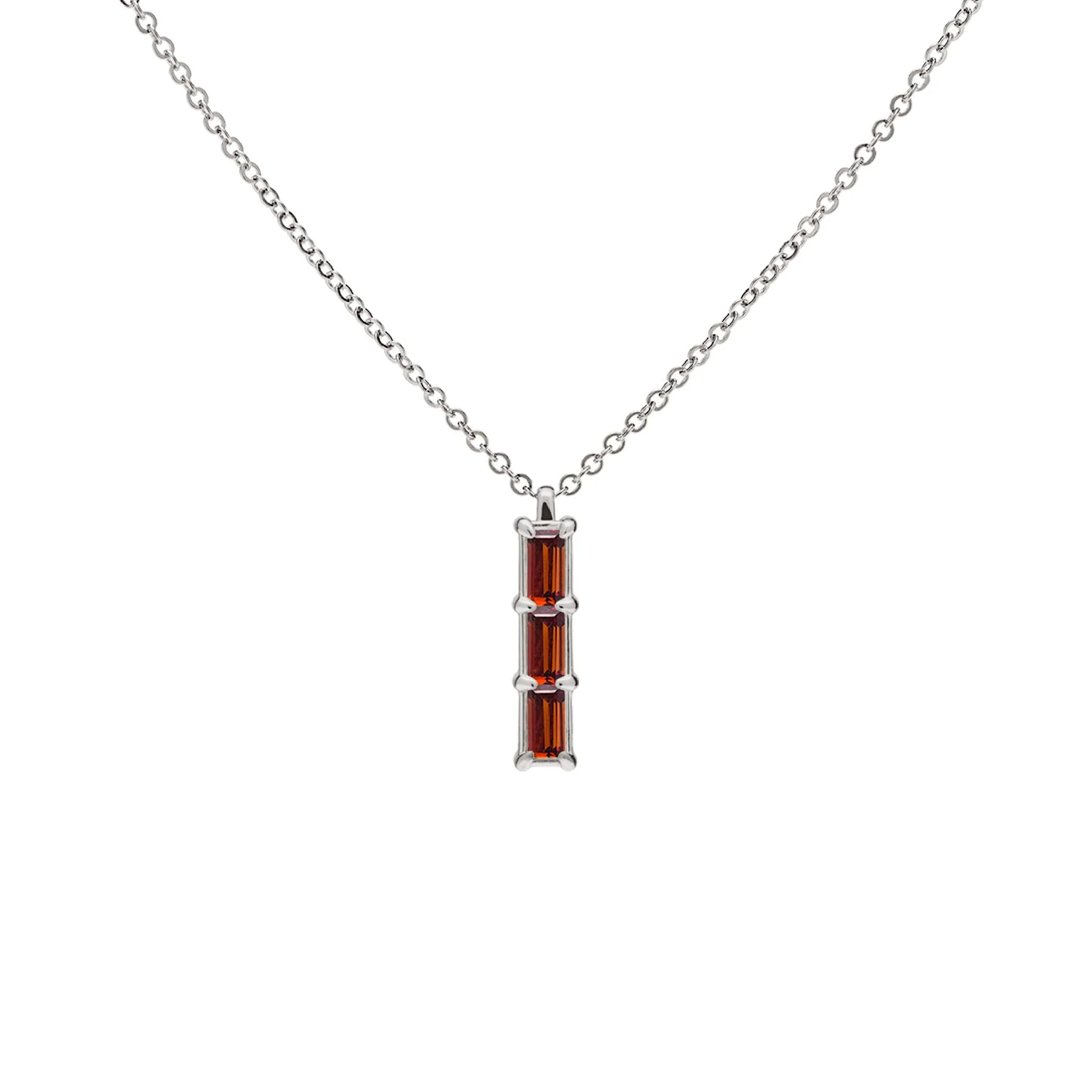Providence 3 Garnet Pendant in 14k Gold (January) - Image 9