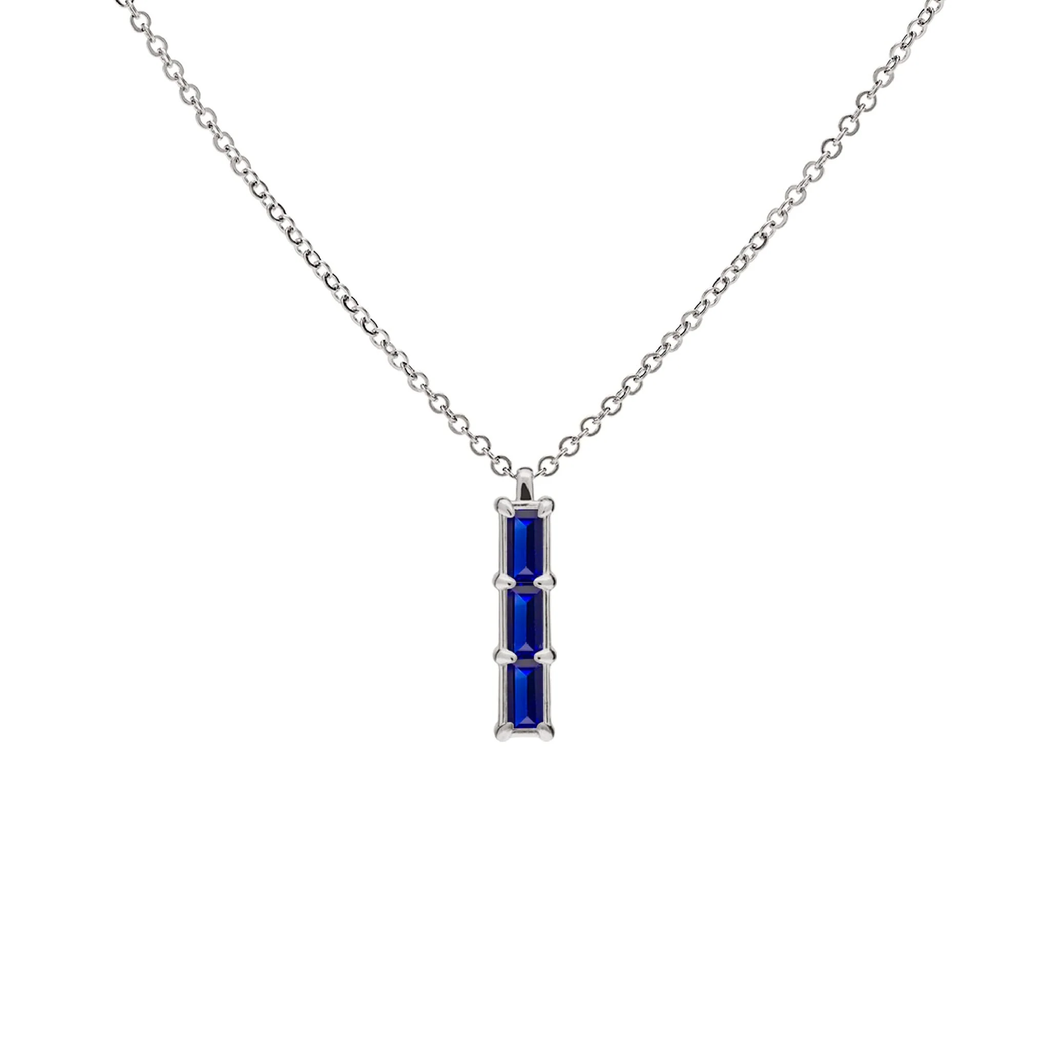 Providence 3 Sapphire Pendant in 14k Gold (September) - Image 9