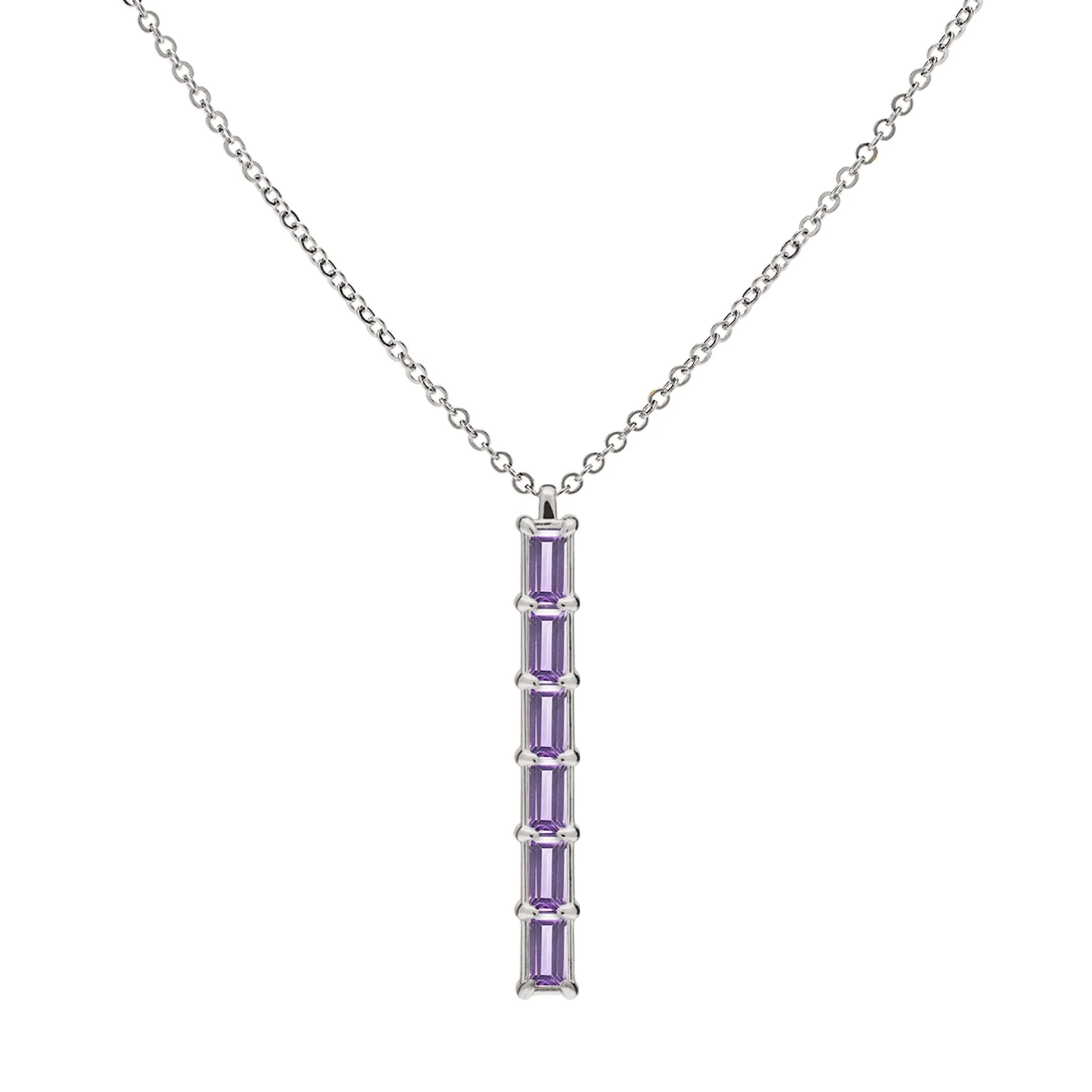 Providence 6 Amethyst Pendant in 14k Gold (February) - Image 9