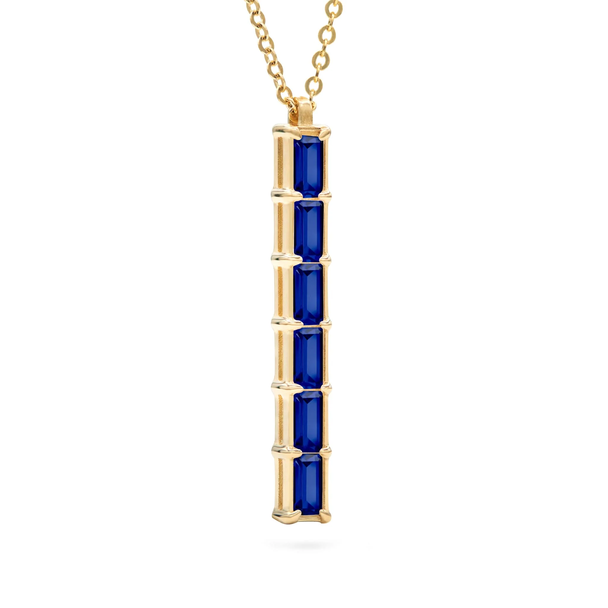 Providence 6 Sapphire Pendant in 14k Gold (September) - Image 5
