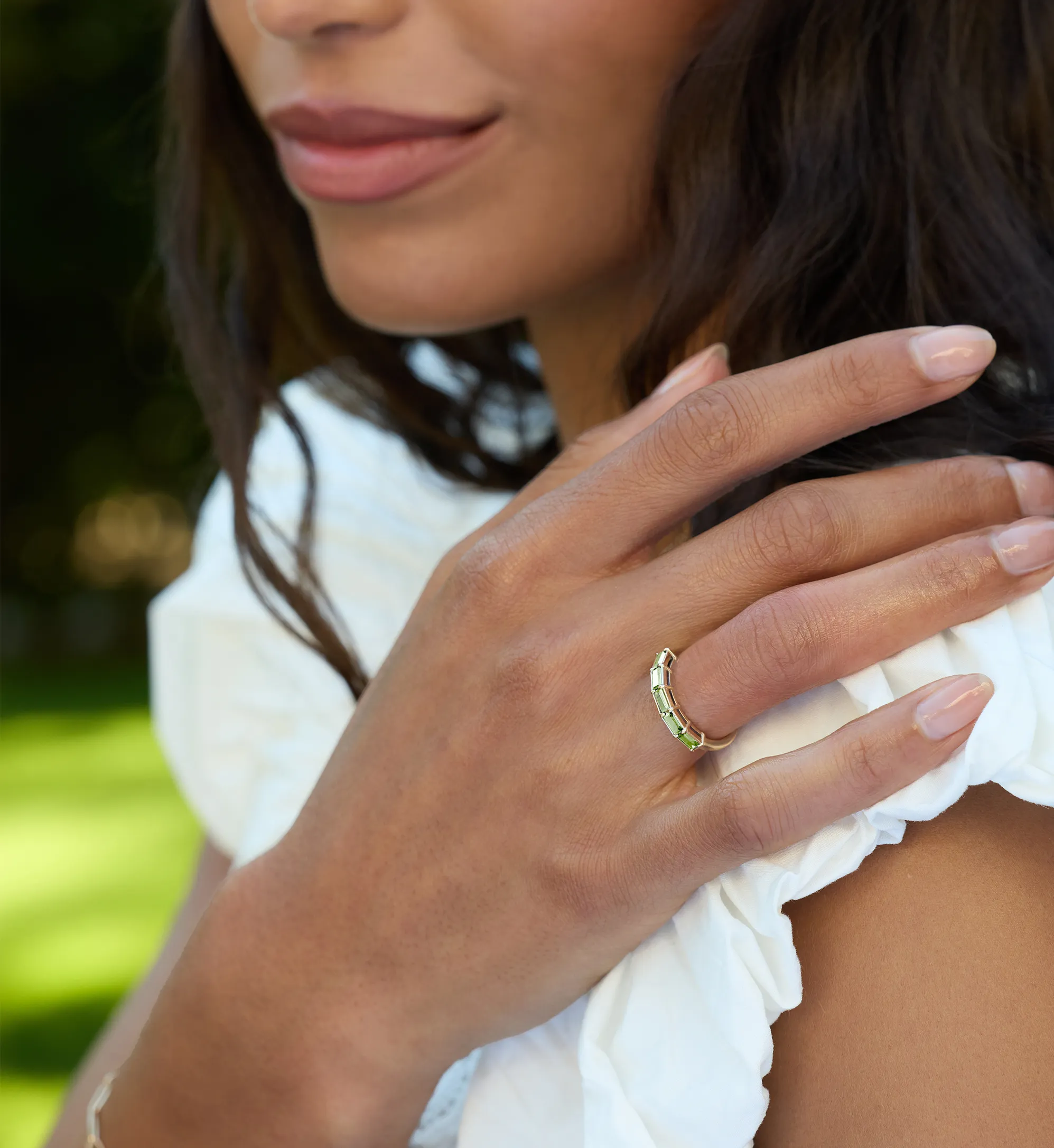 Providence Peridot Ring in 14k Gold (August) - Image 3