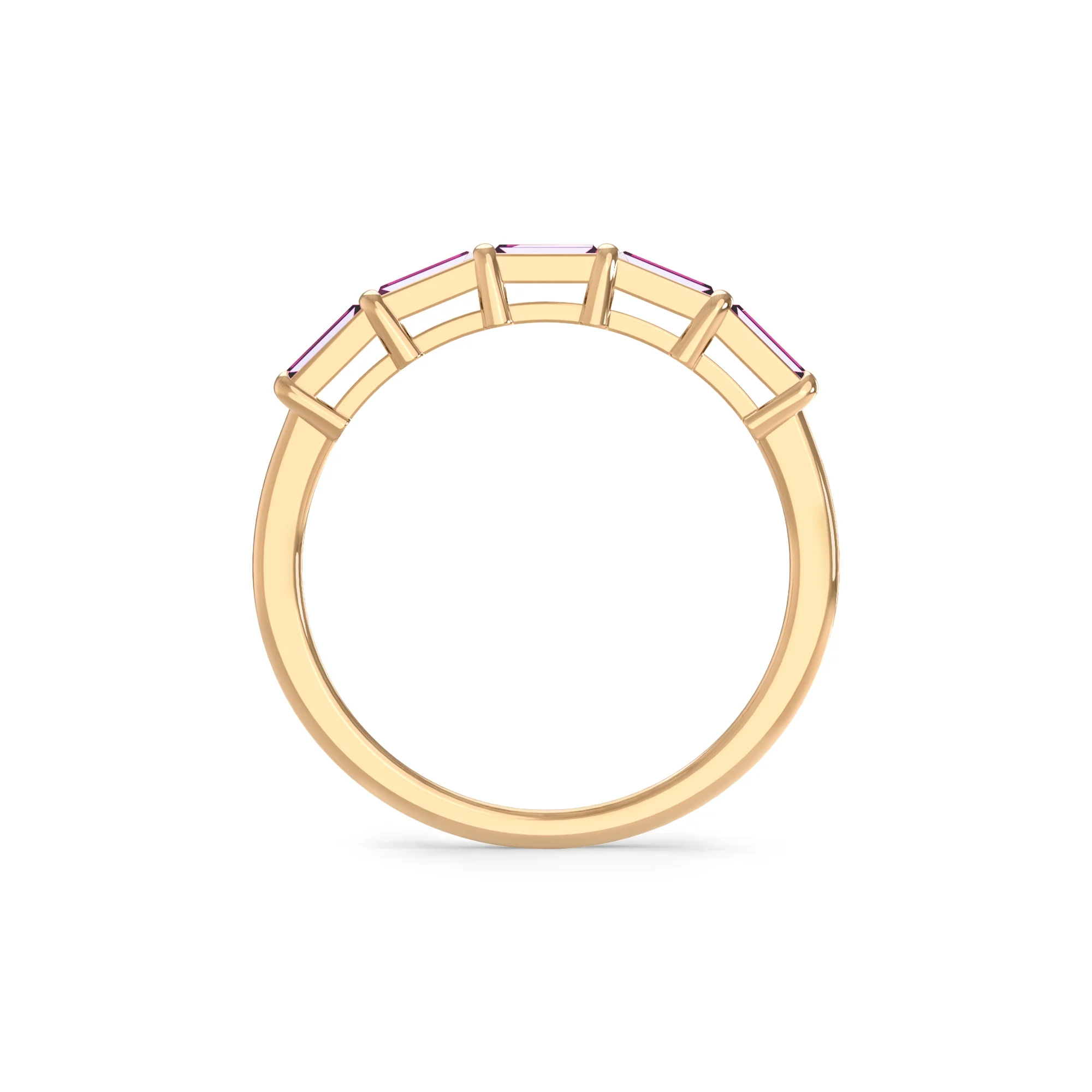 Providence Pink Sapphire Ring in 14k Gold (October) - Image 5