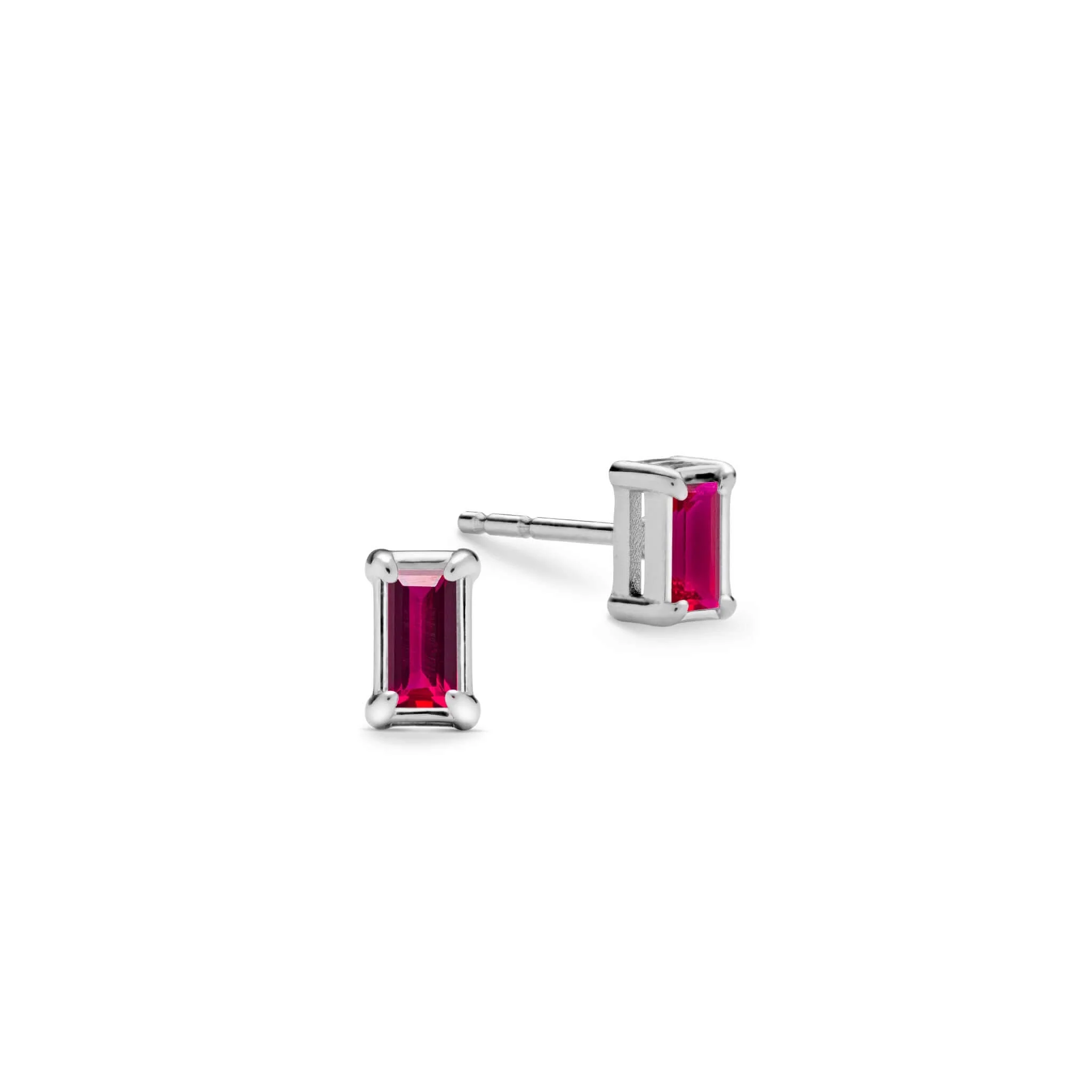 Providence Ruby Stud Earrings in 14k Gold (July) - Image 5