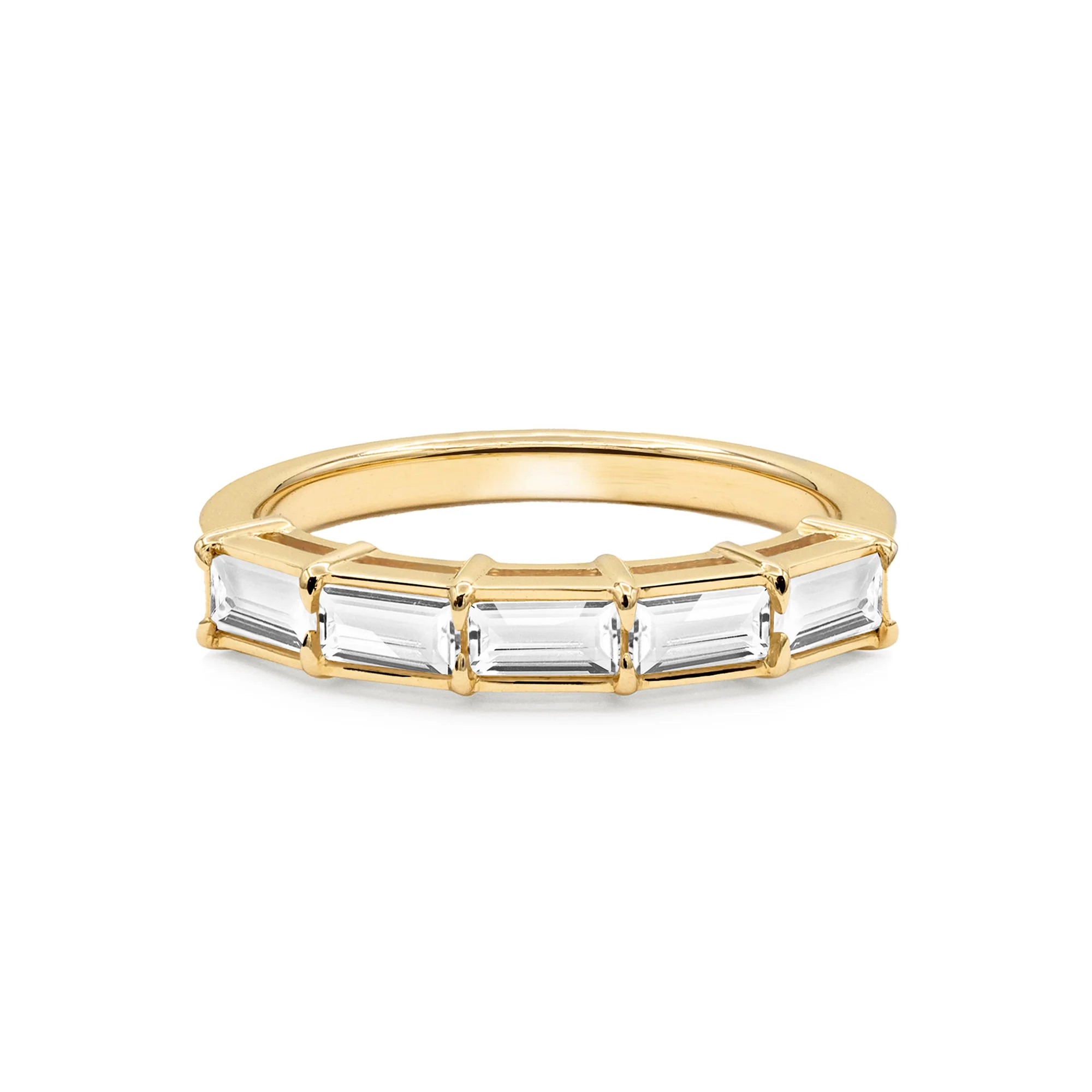 Providence White Topaz Ring in 14k Gold (April) - Image 4