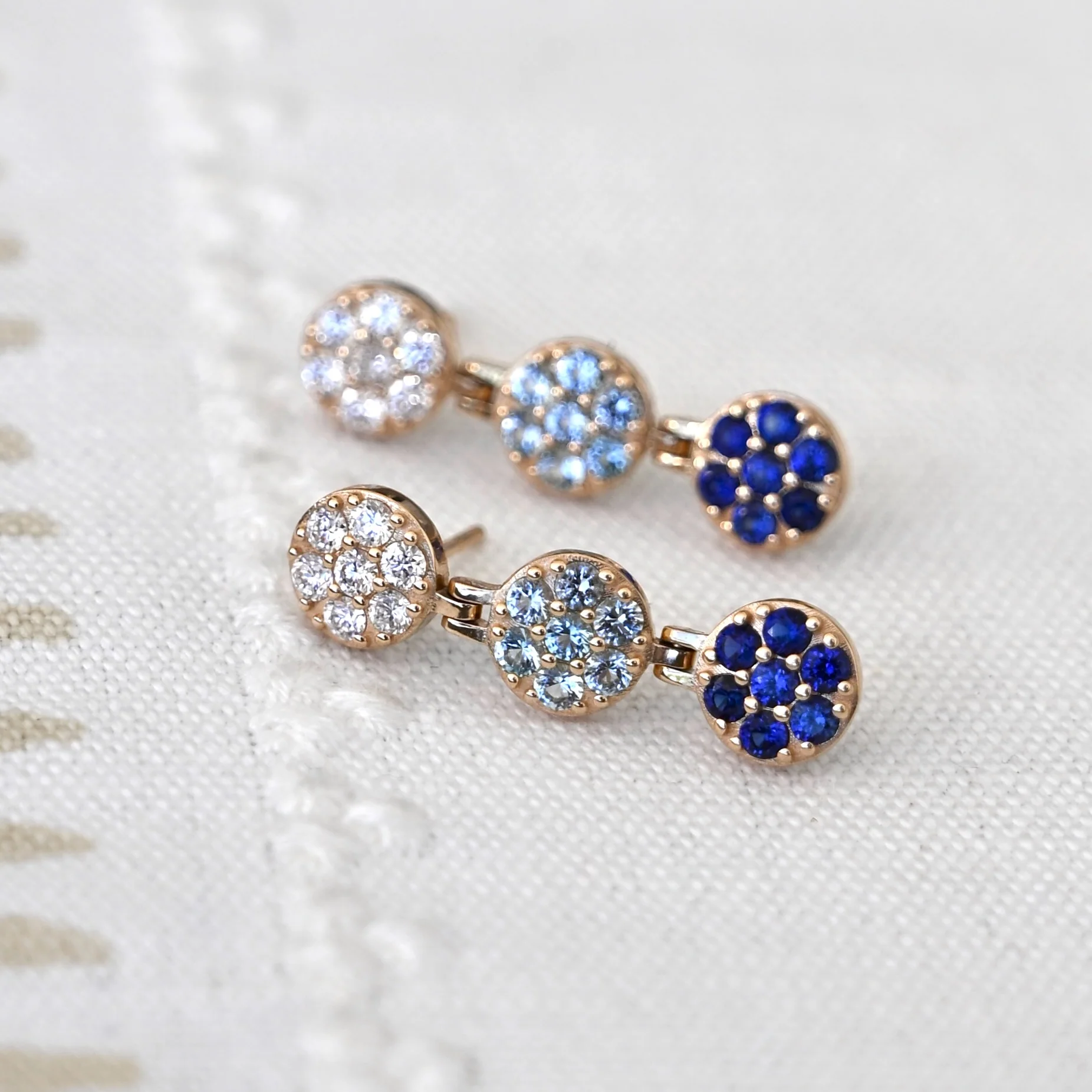 Rosecliff Birthstone Drop Earrings in 14k Gold - Image 7