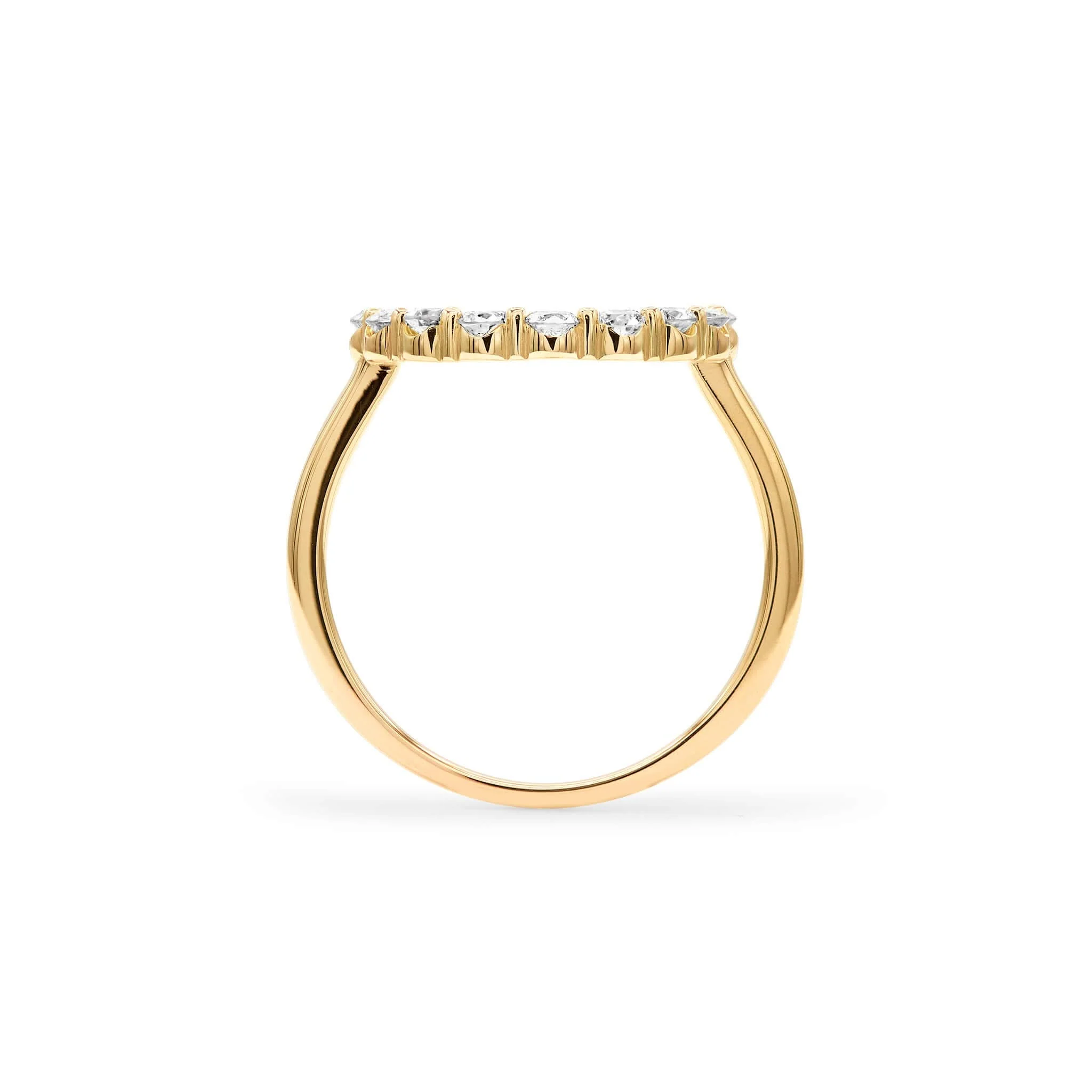 Rosecliff Circle Diamond Ring in 14k Gold (April) - Image 4