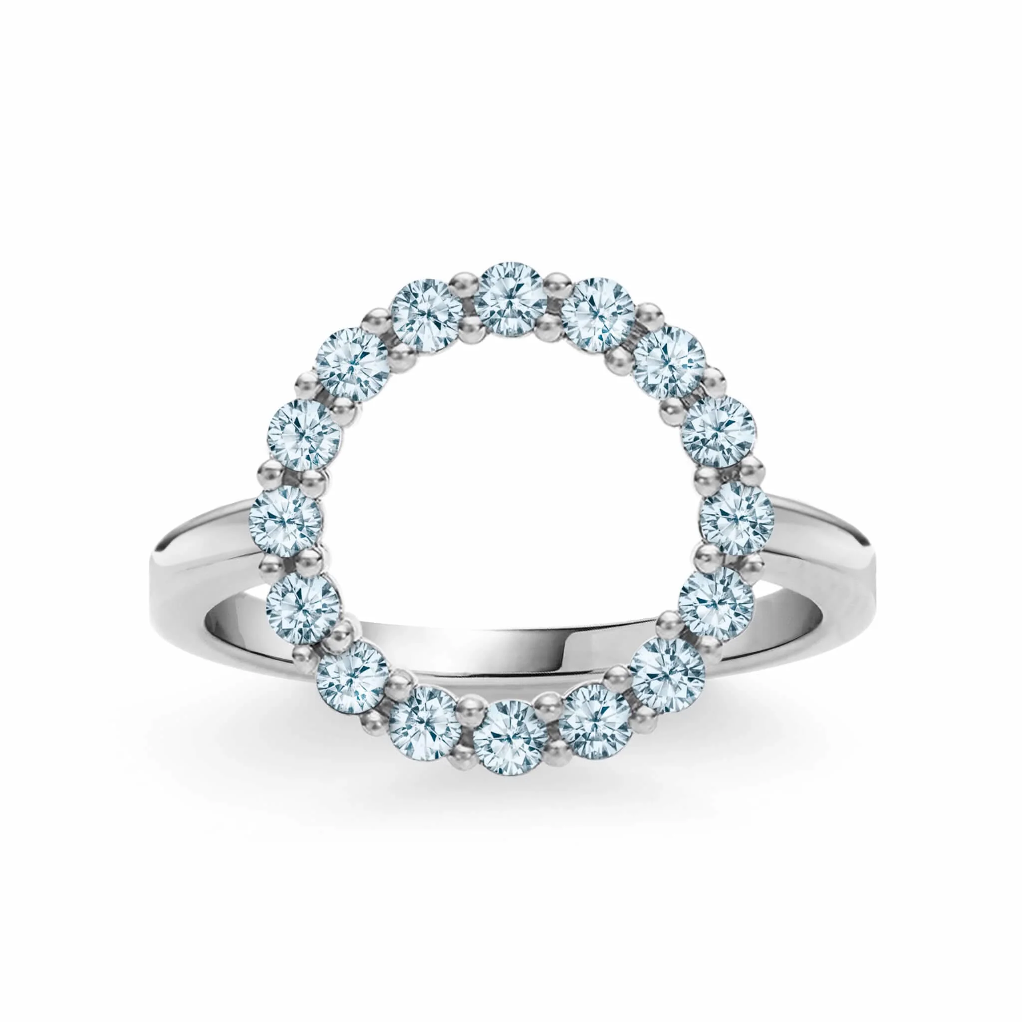 Rosecliff Circle Nantucket Blue Topaz Ring in 14k Gold (December) - Image 5