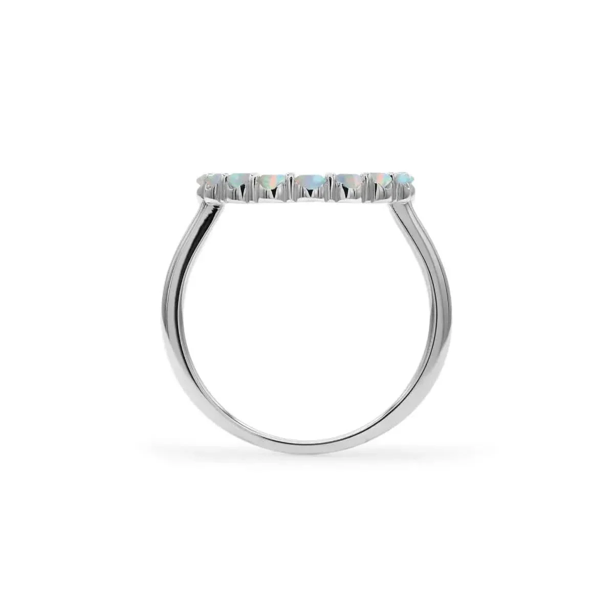 Rosecliff Circle Opal Ring in 14k Gold (October) - Image 8