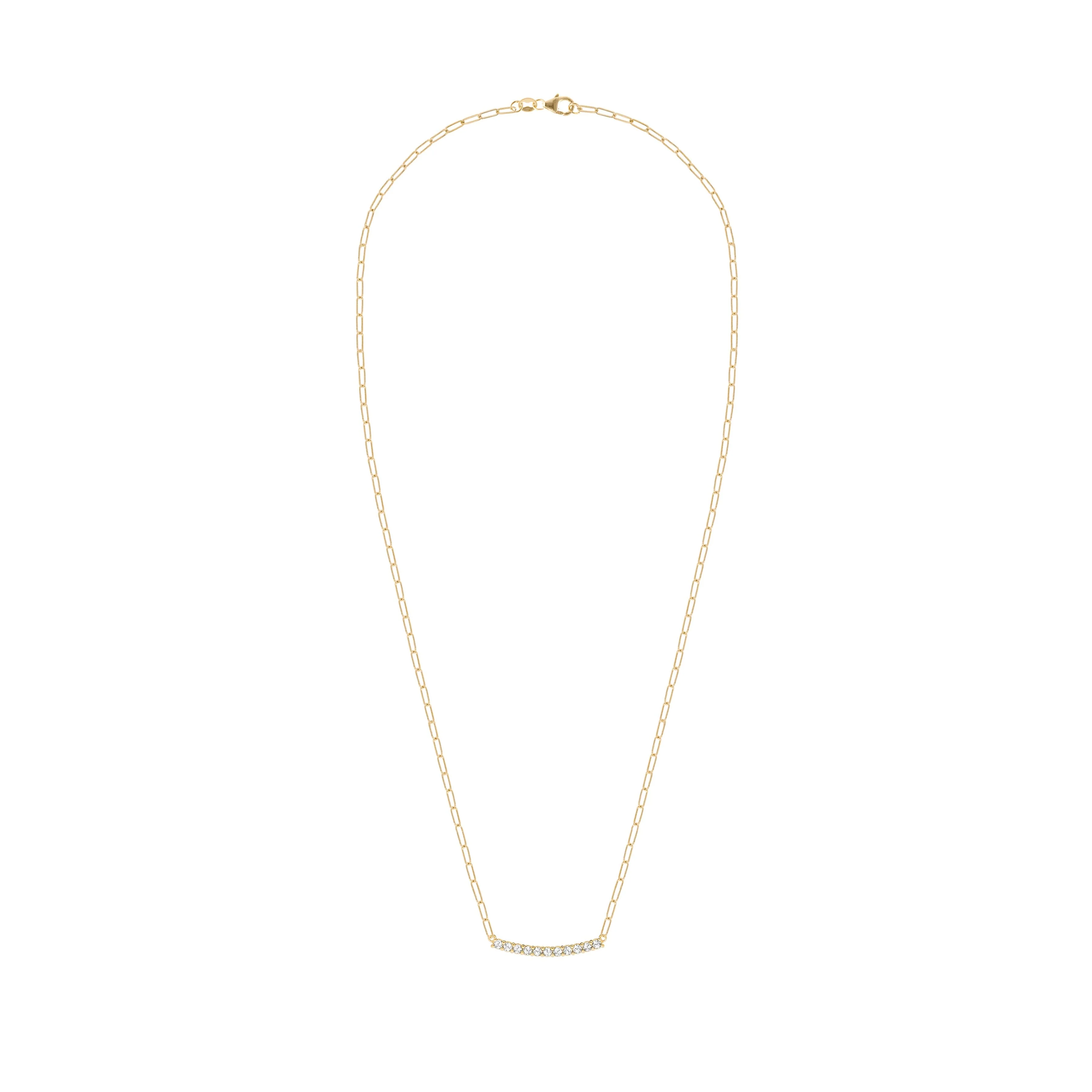 Rosecliff Diamond Bar Adelaide Mini Necklace in 14k Gold - Image 5