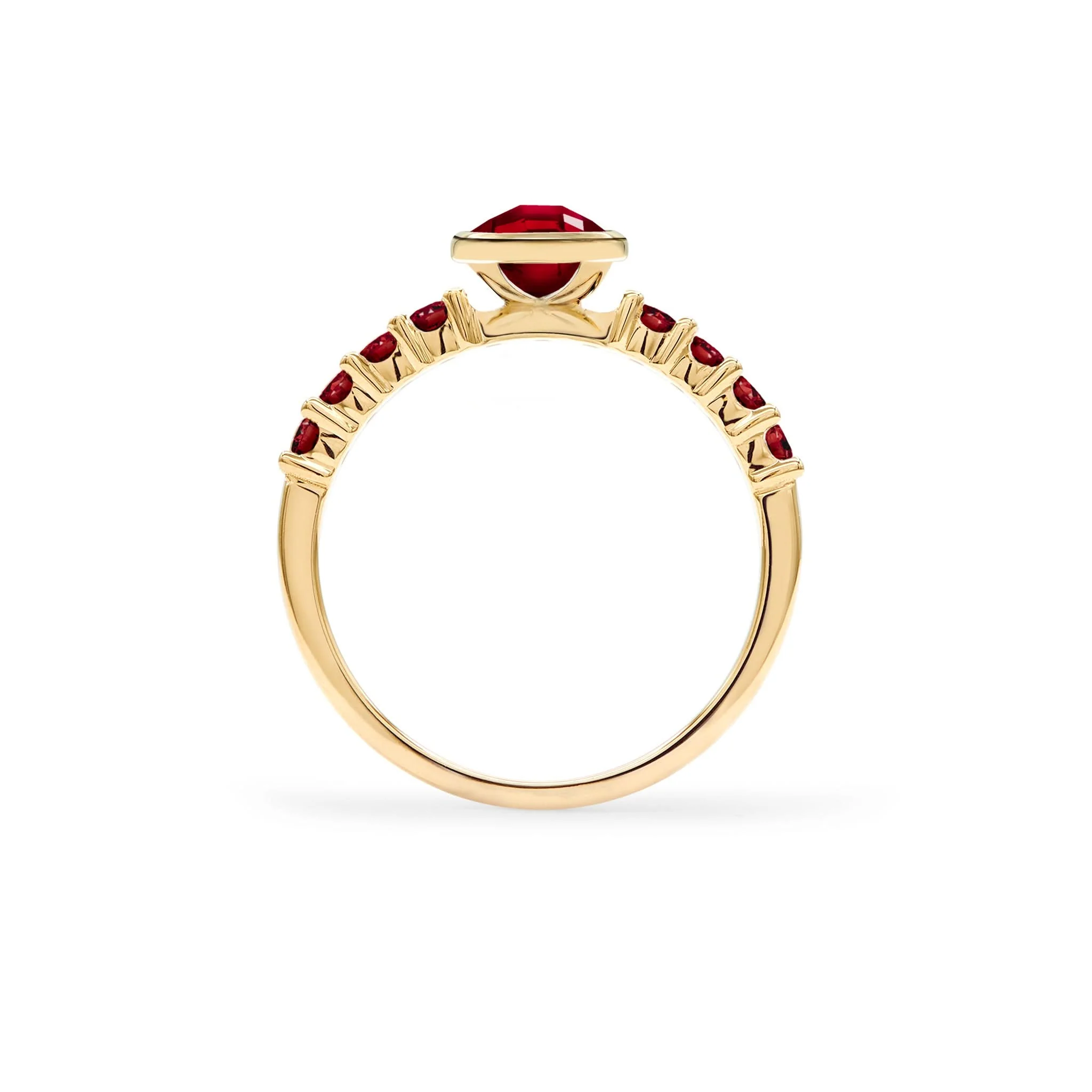 Rosecliff Grand Garnet Ring in 14k Gold (January) - Image 5
