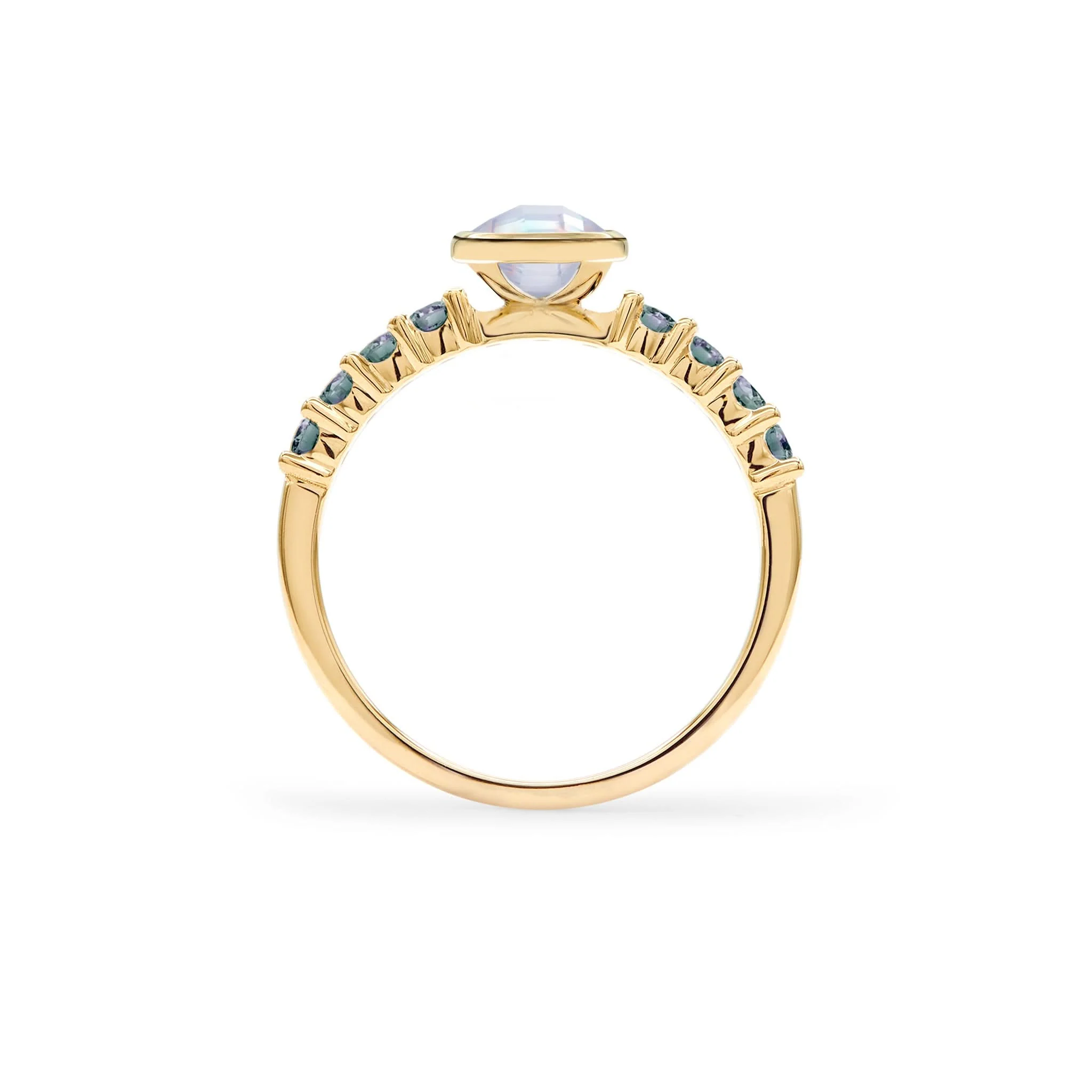 Rosecliff Grand Moonstone Ring in 14k Gold (June) - Image 5