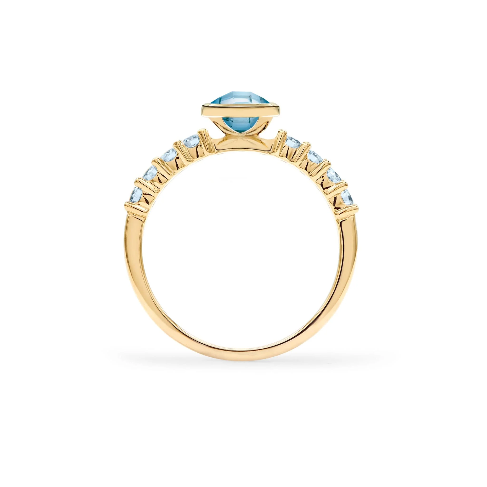 Rosecliff Grand Nantucket Blue Topaz Ring in 14k Gold (December) - Image 5