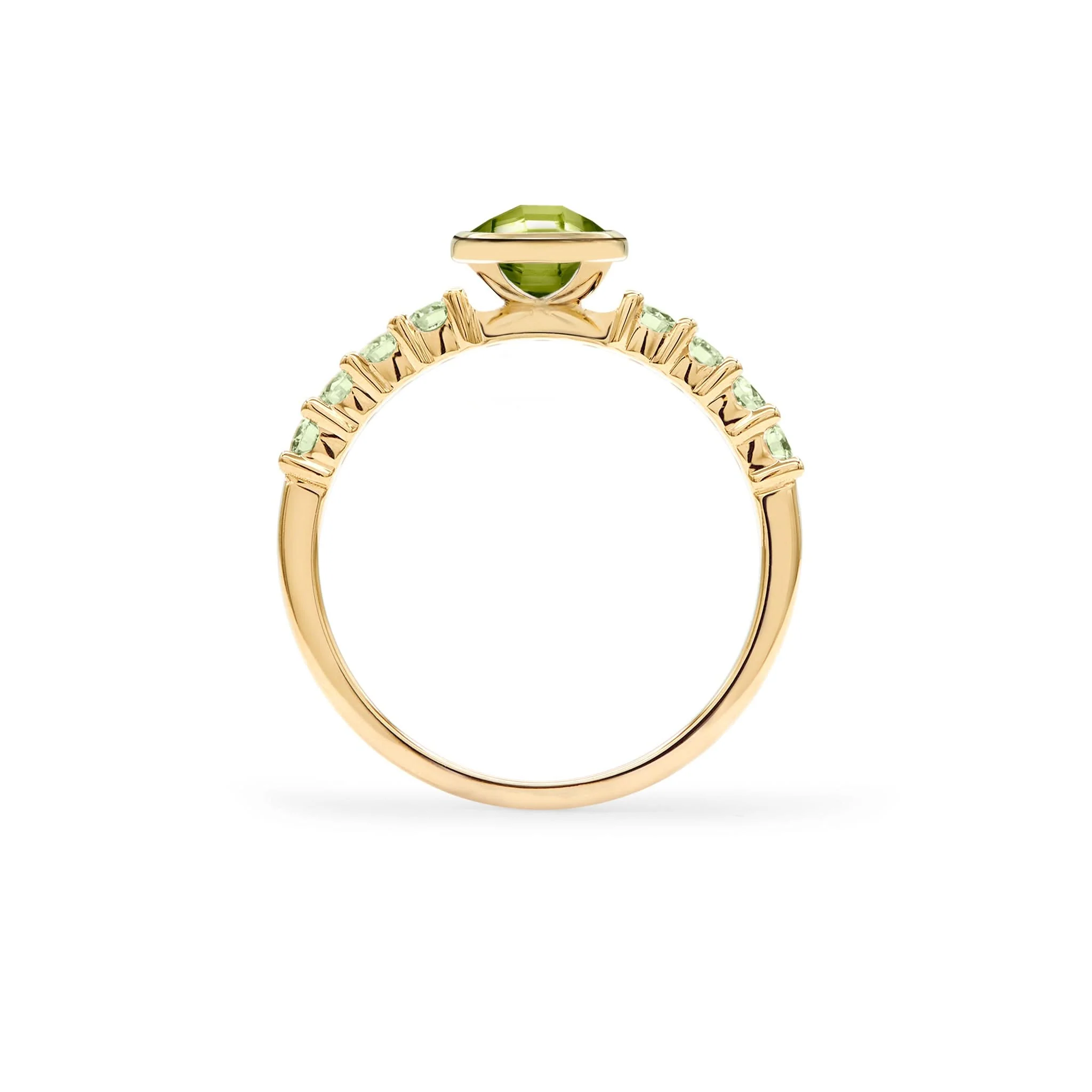 Rosecliff Grand Peridot Ring in 14k Gold (August) - Image 5