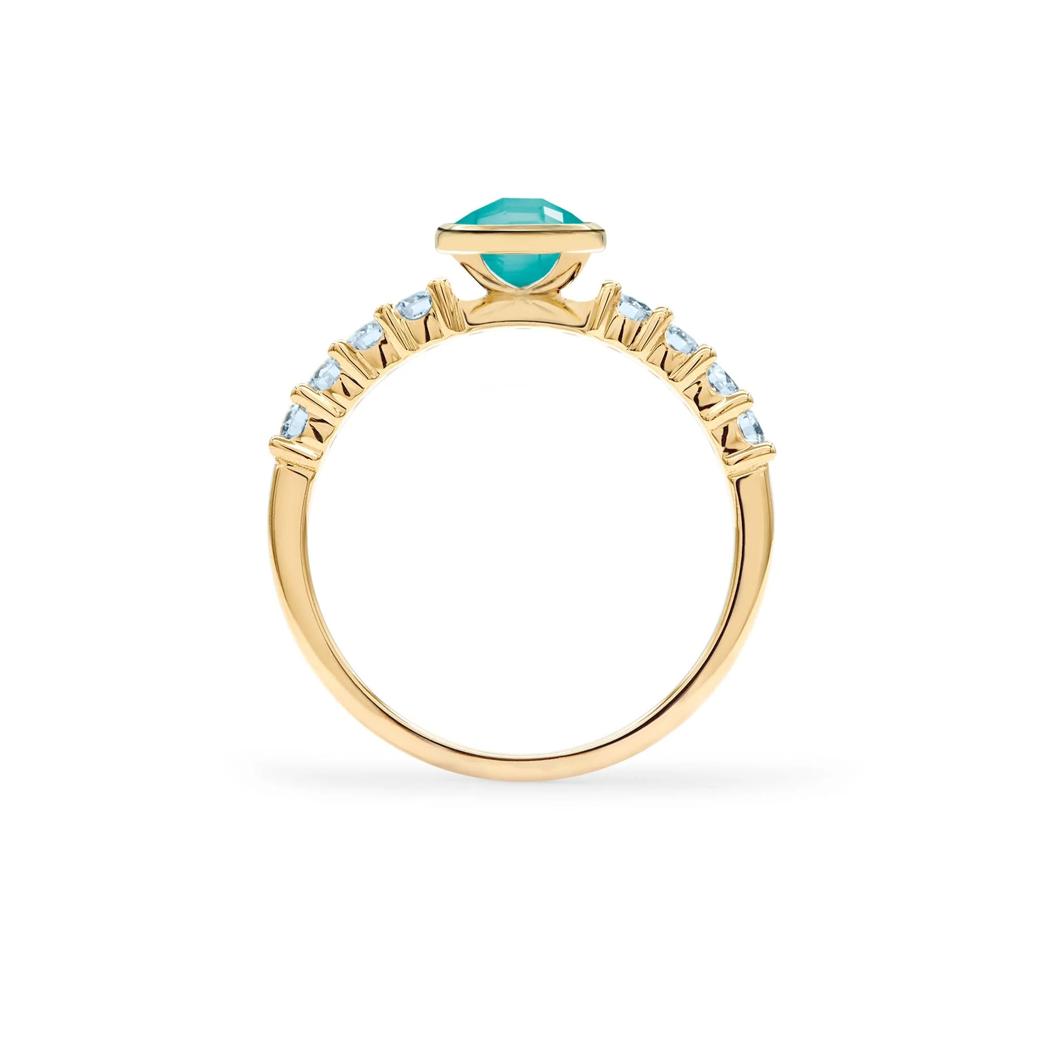 Rosecliff Grand Turquoise Ring in 14k Gold (December) - Image 5