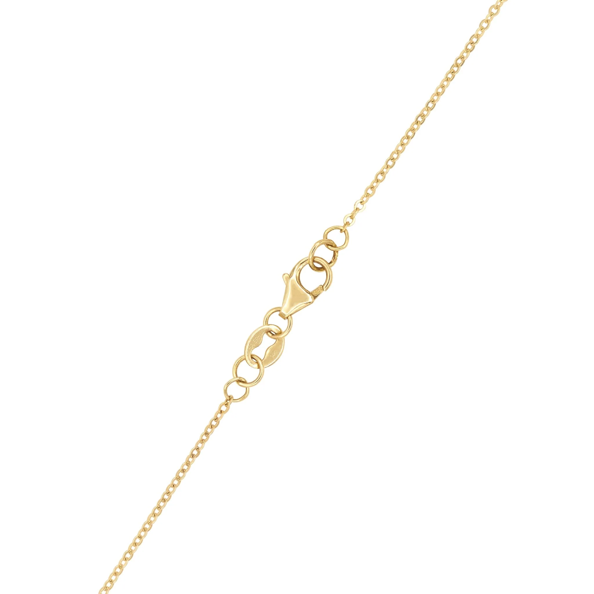 Rosecliff Heart Diamond & Pink Sapphire Necklace in 14k Gold (October) - Image 4