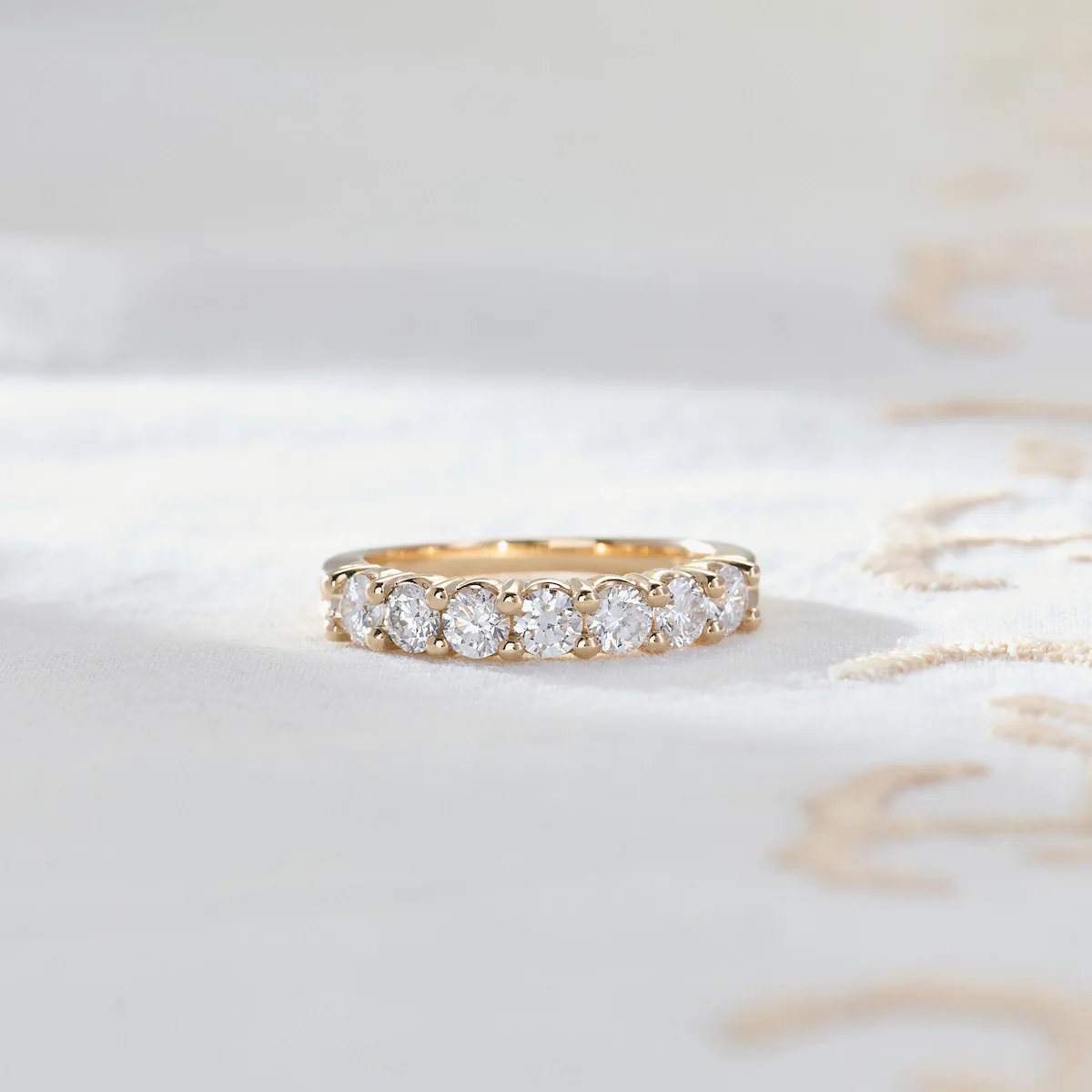 Rosecliff Luxe Diamond Stackable Ring in 14k Gold (April) - Image 6