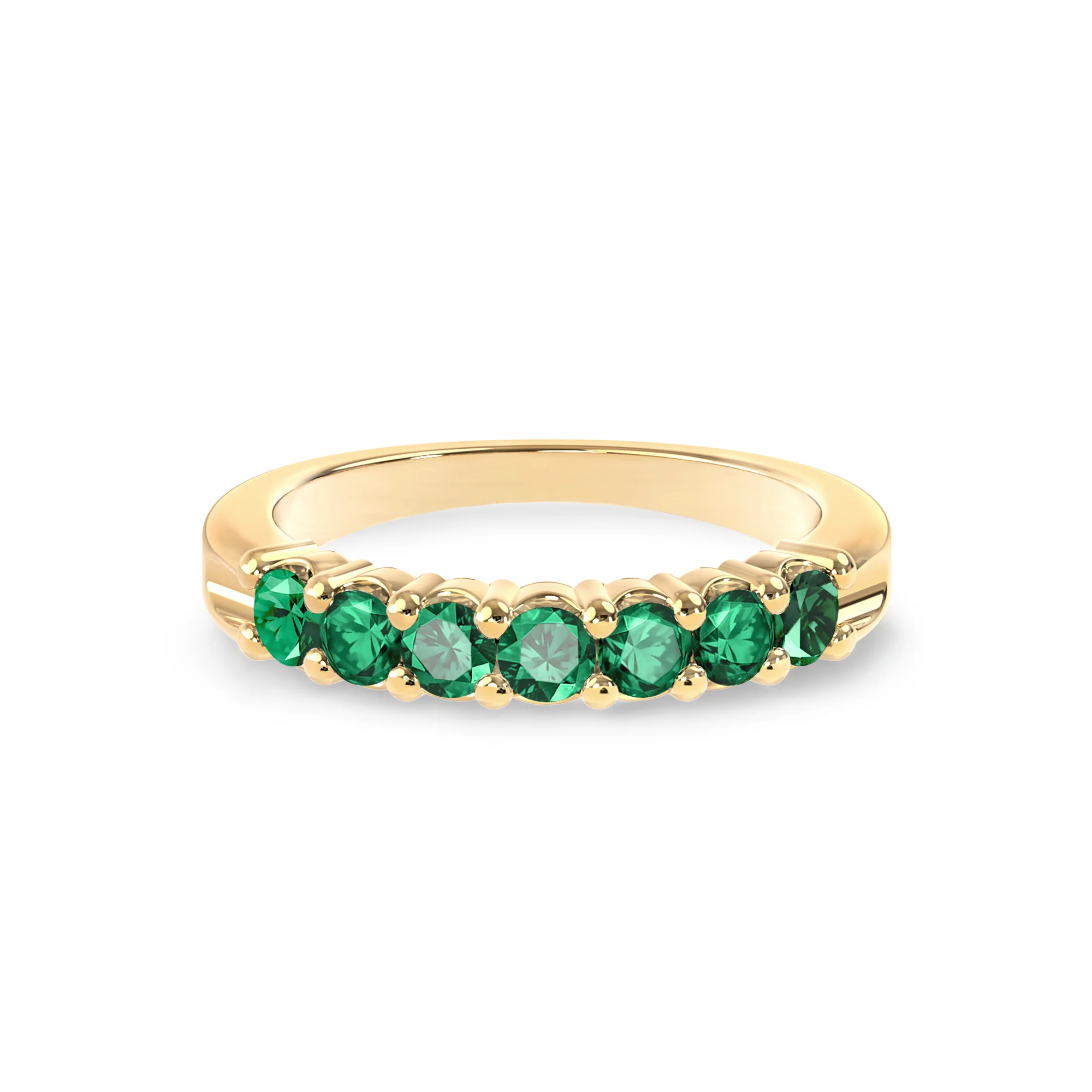 Rosecliff Luxe Emerald Stackable Ring in 14k Gold (May) - Image 5