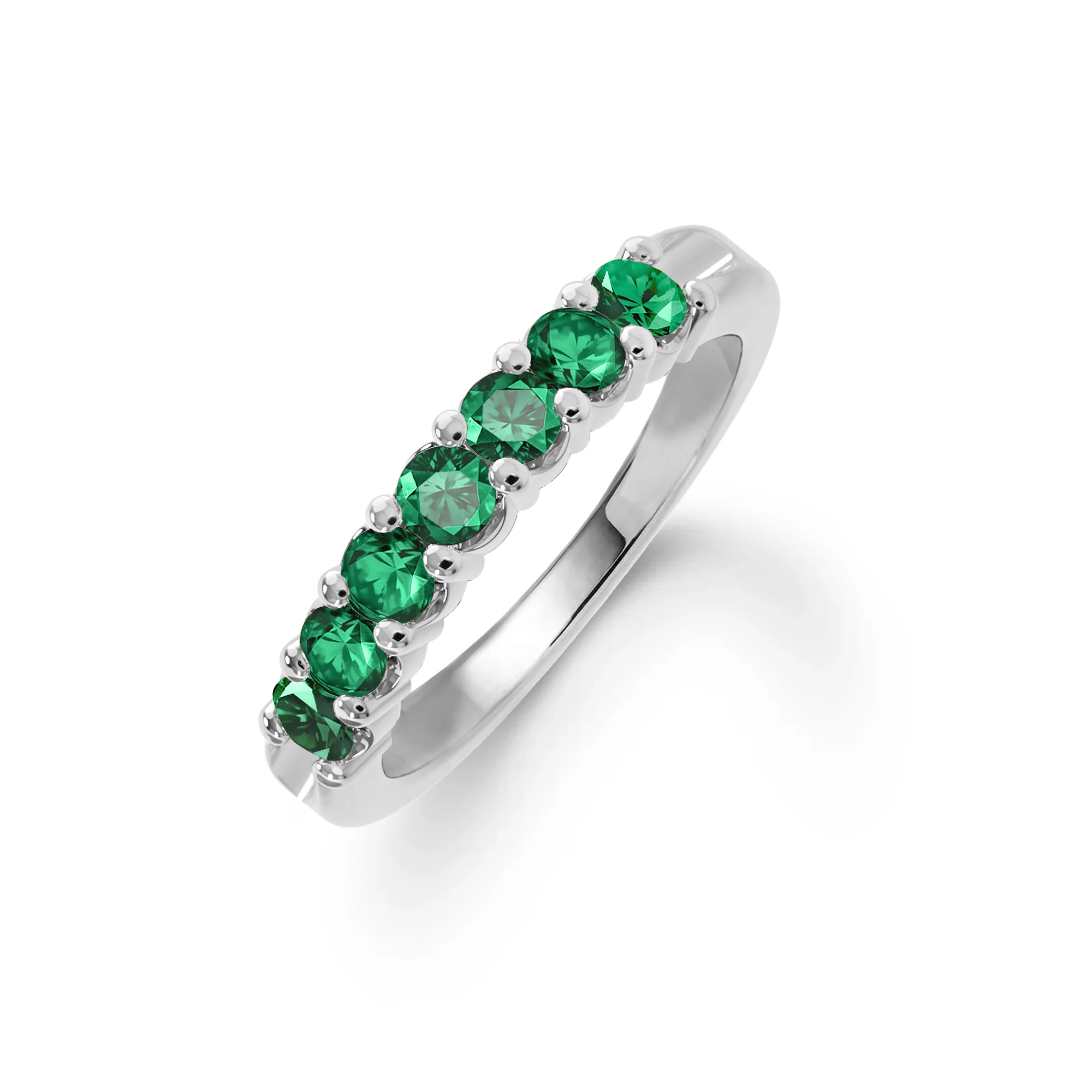 Rosecliff Luxe Emerald Stackable Ring in 14k Gold (May) - Image 8