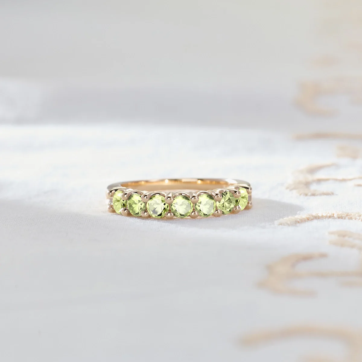 Rosecliff Luxe Peridot Stackable Ring in 14k Gold (August) - Image 6