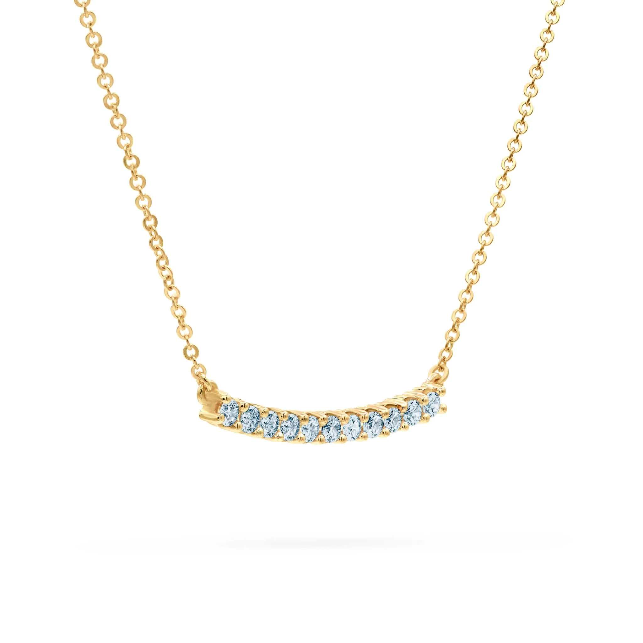 Rosecliff Nantucket Blue Topaz Bar Necklace (December) - Image 4
