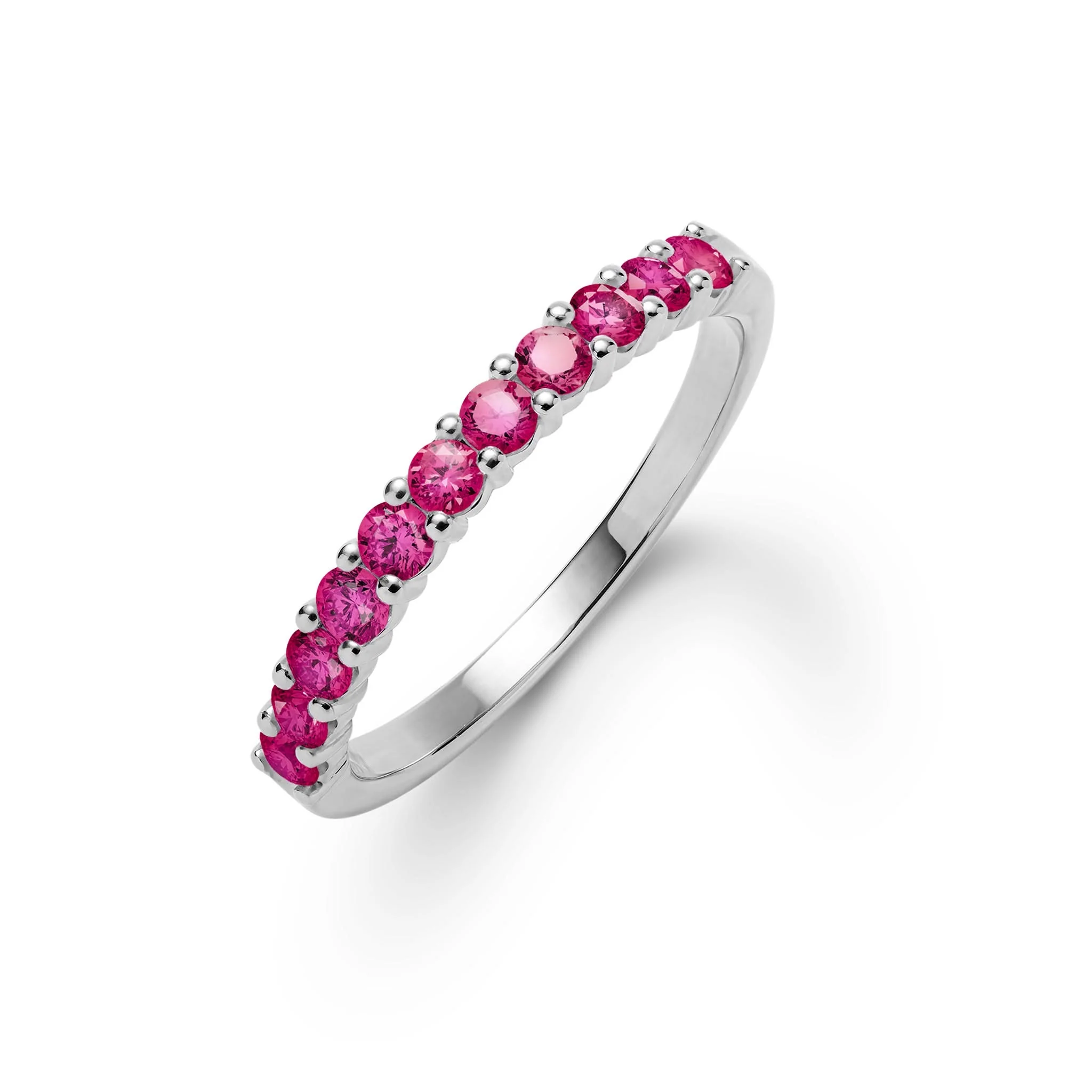 Rosecliff Ruby Stackable Ring in 14k Gold (July) - Image 7