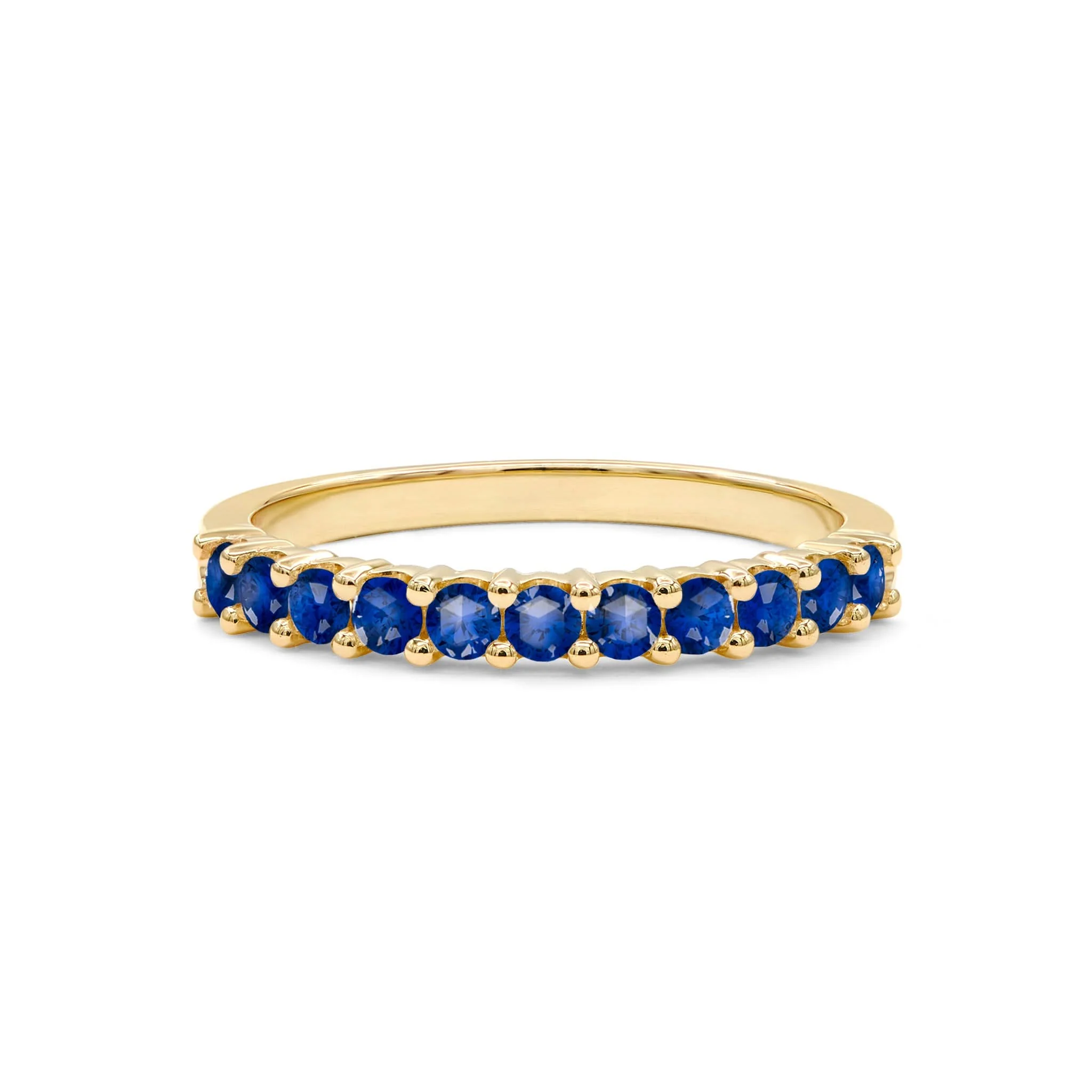 Rosecliff Sapphire Stackable Ring in 14k Gold (September) - Image 5