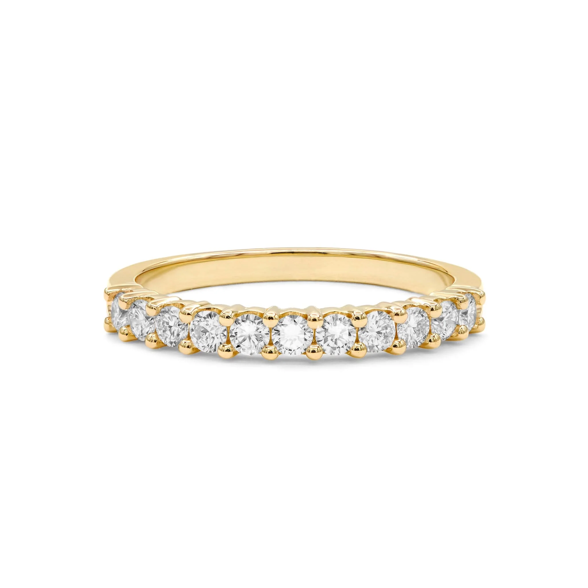 Rosecliff White Topaz Stackable Ring in 14k Gold (April) - Image 5