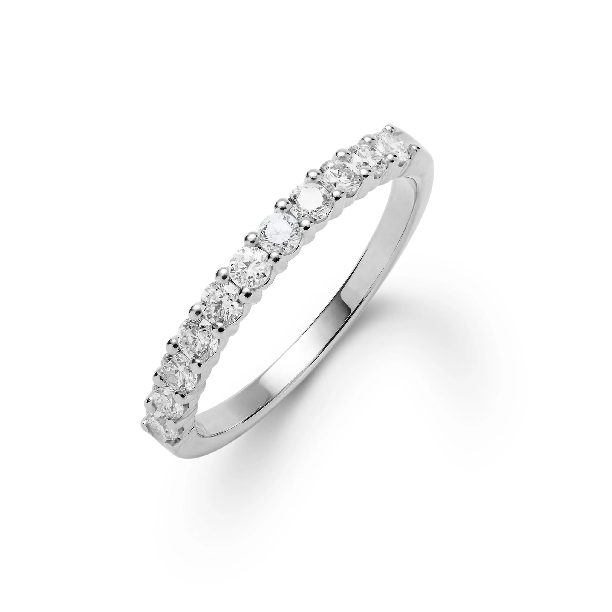 Rosecliff White Topaz Stackable Ring in 14k Gold (April) - Image 8