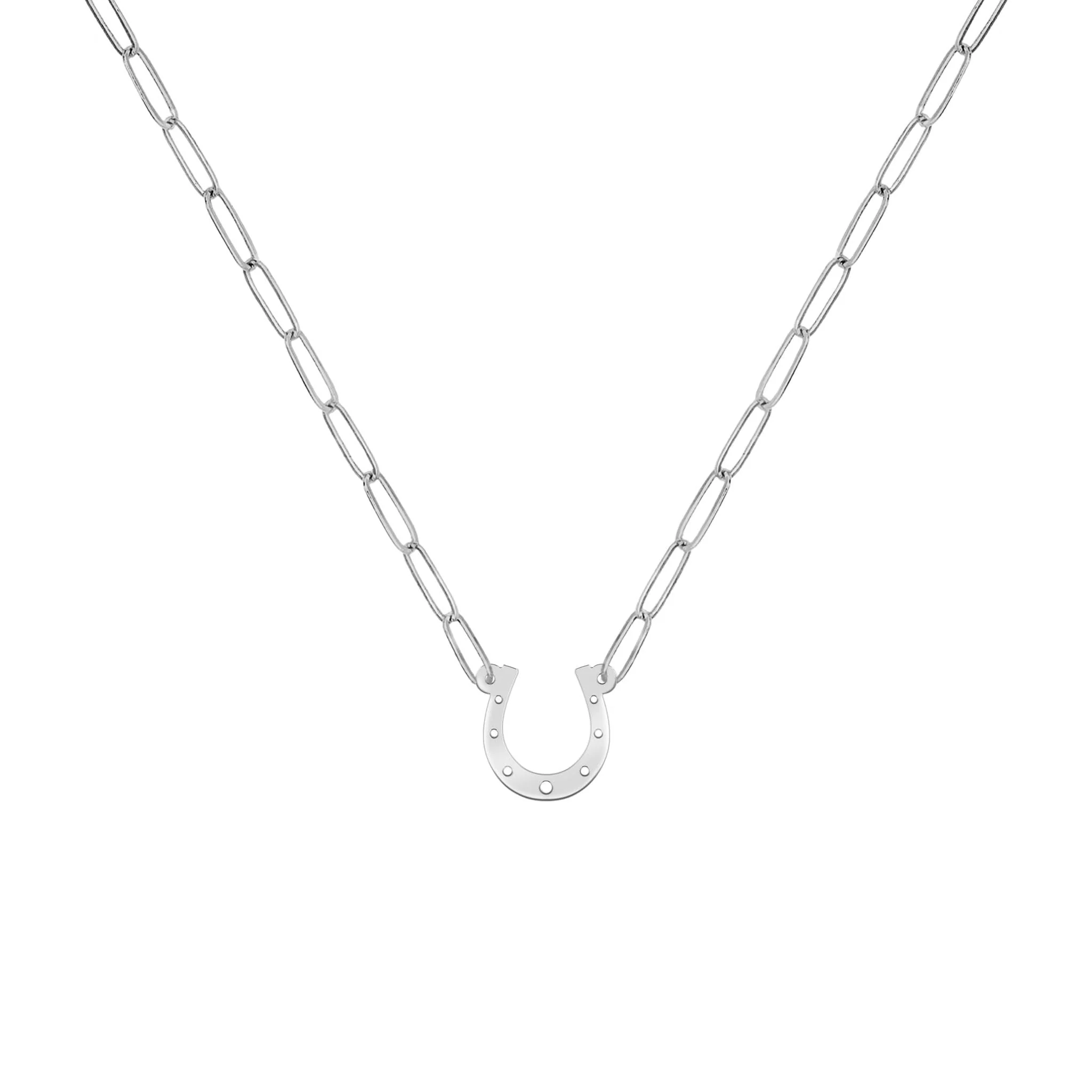 Small Horseshoe Adelaide Mini Necklace in 14k Gold - Image 5