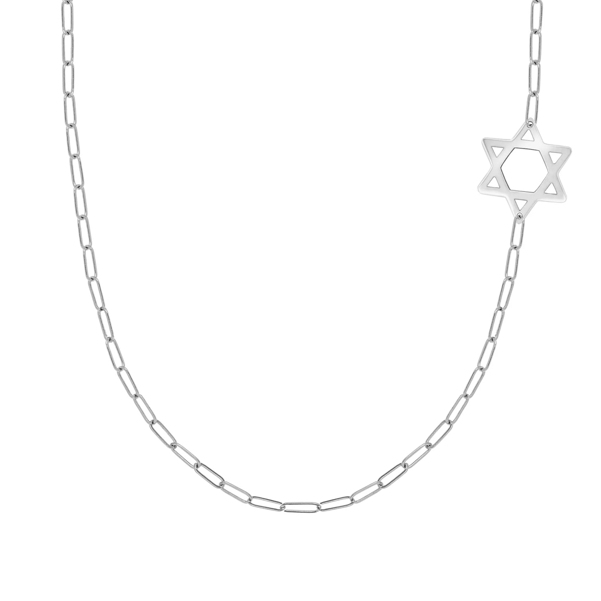 Star of David Adelaide Mini Necklace in 14k Gold - Image 5