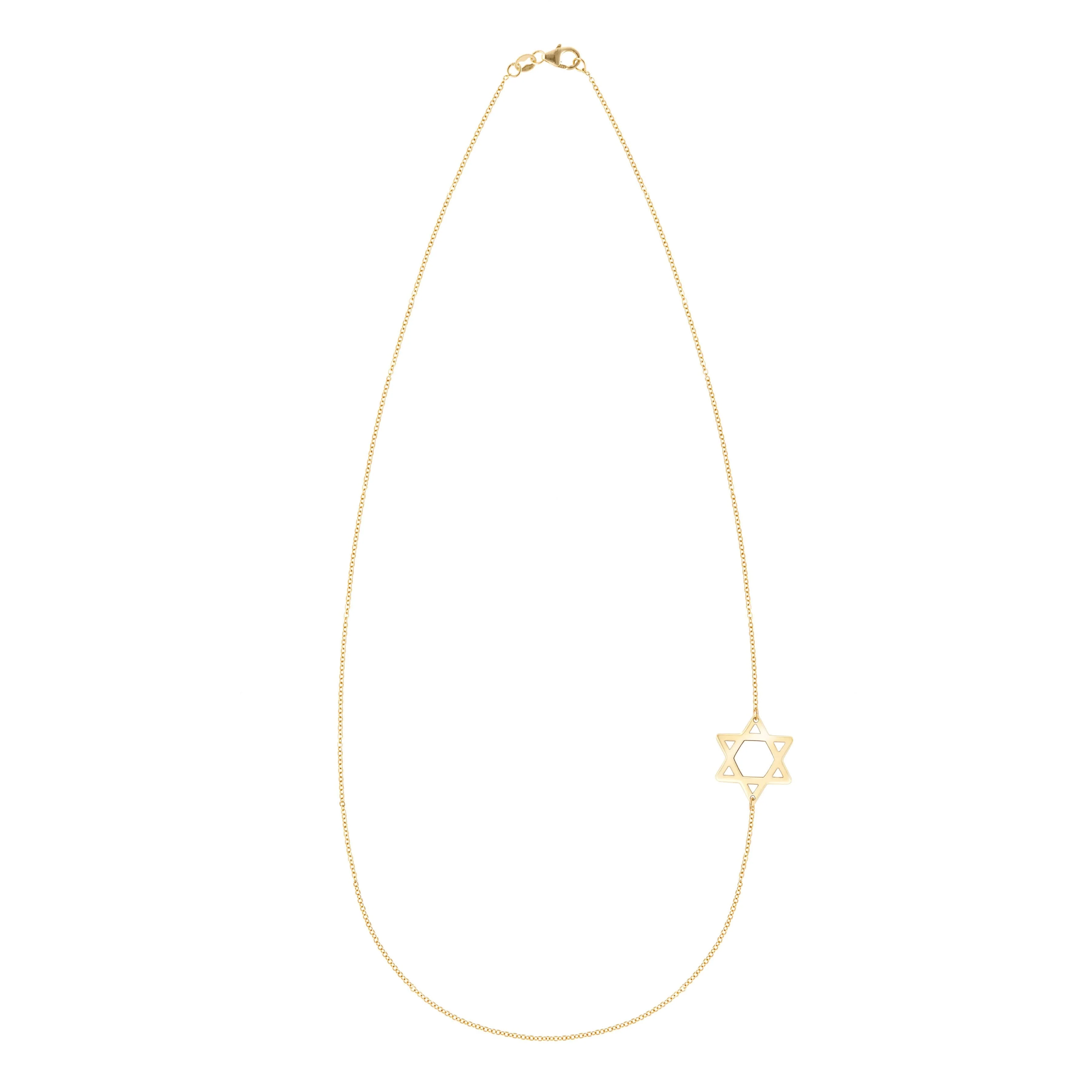 Star of David Necklace in 14k Gold - Image 5