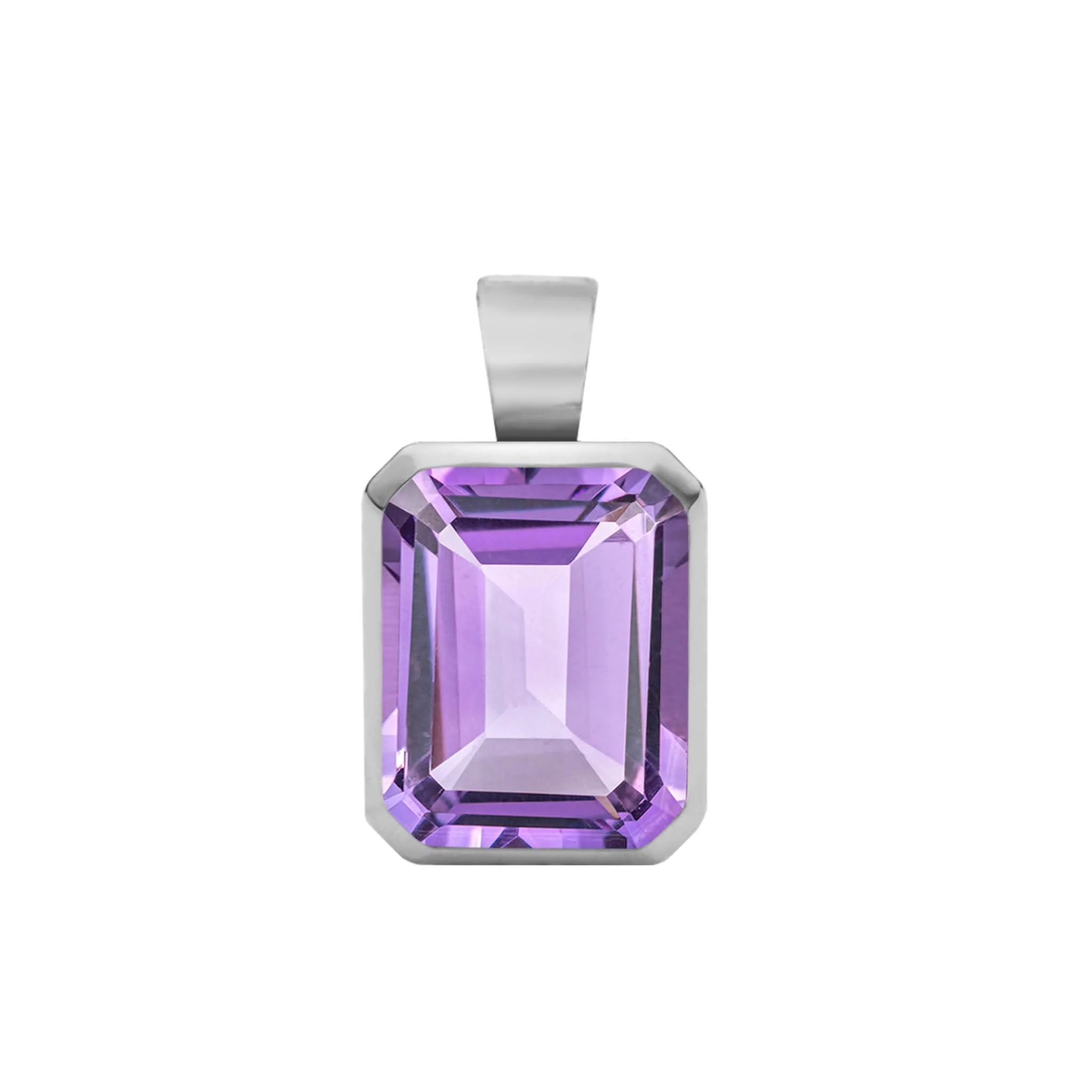 Warren Amethyst Pendant in 14k Gold (February) - Image 5