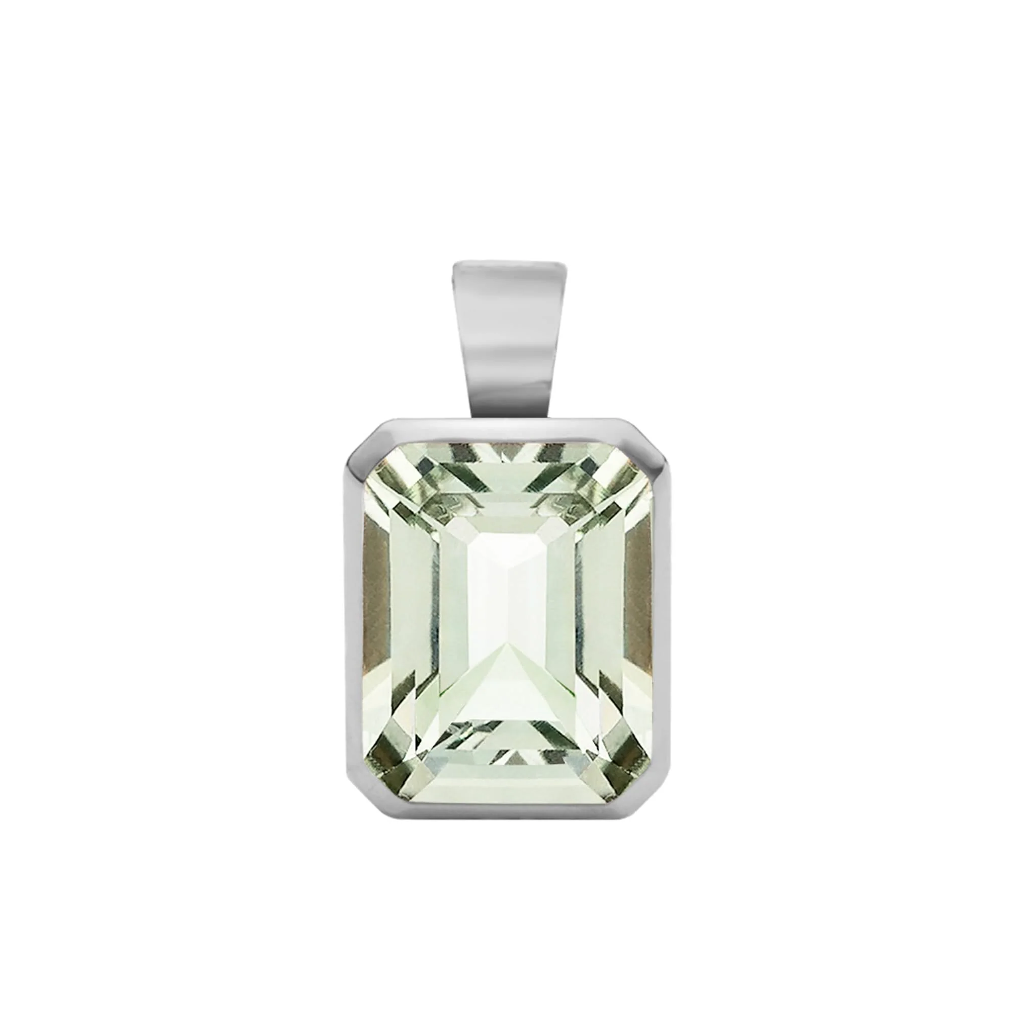 Warren Green Amethyst Pendant in 14k Gold (February) - Image 5