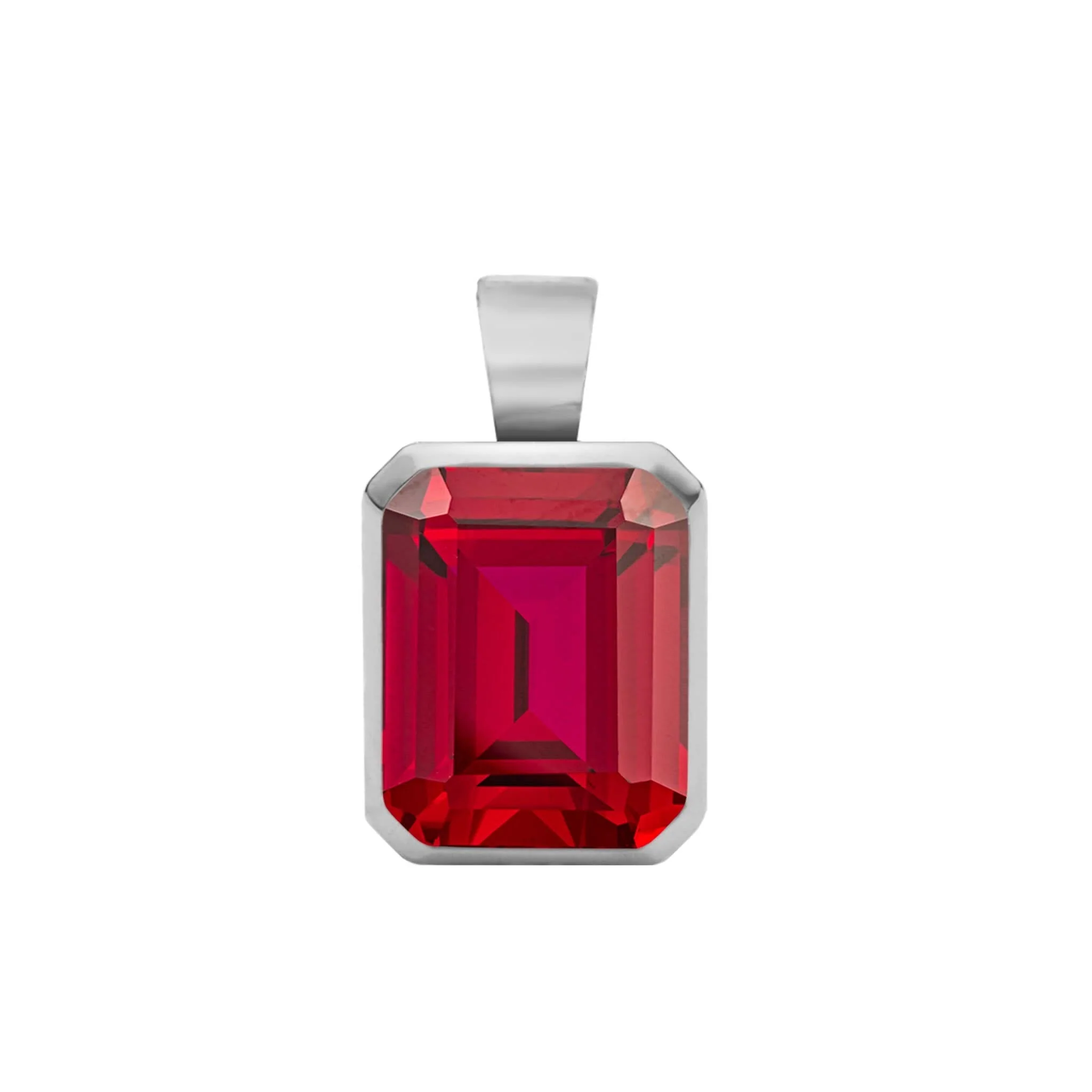 Warren Ruby Pendant in 14k Gold (July) - Image 5